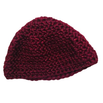 Hand Crochet Red Sparkle Women display picture 3
