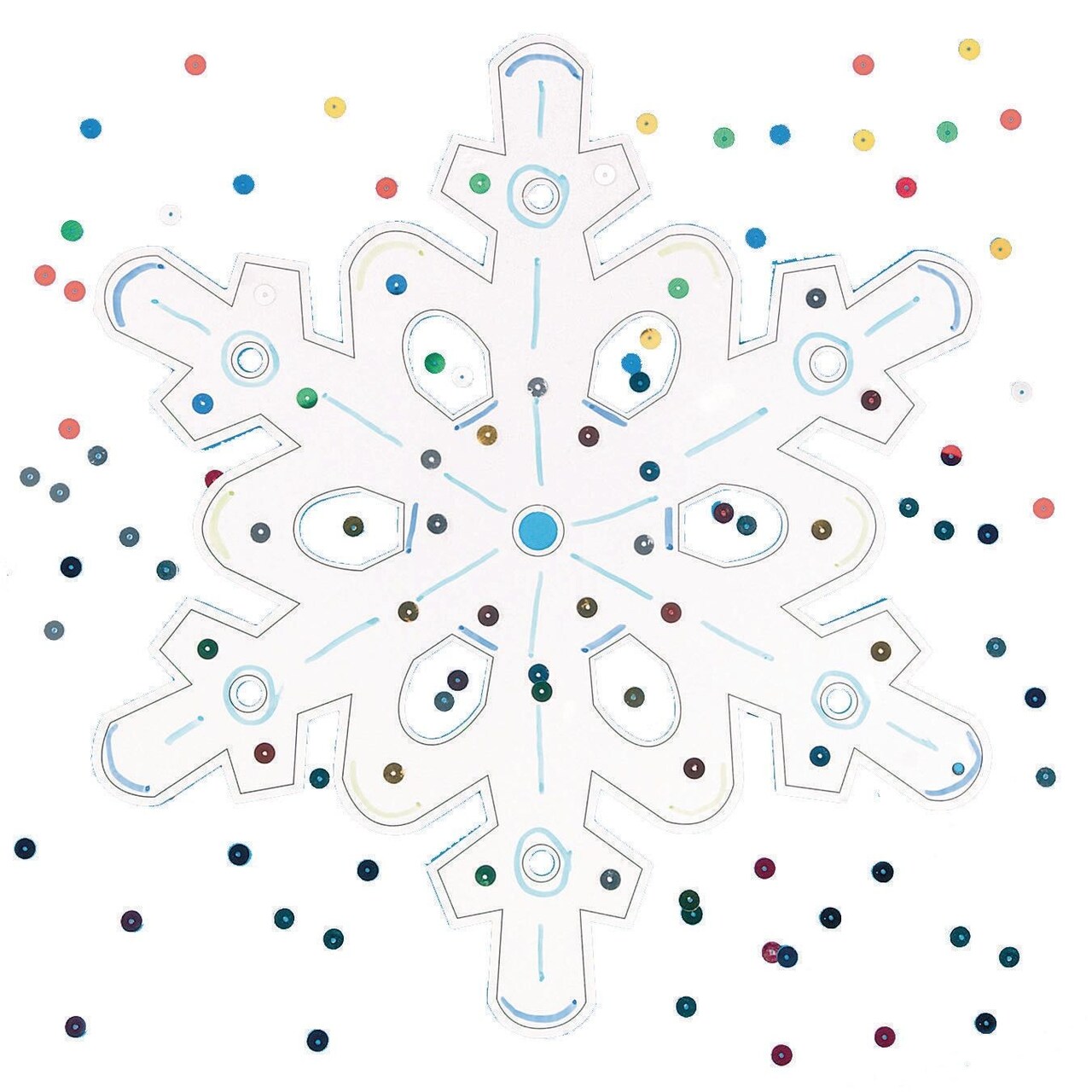 Snowflake Craft Kit (Pack of 12) | Michaels