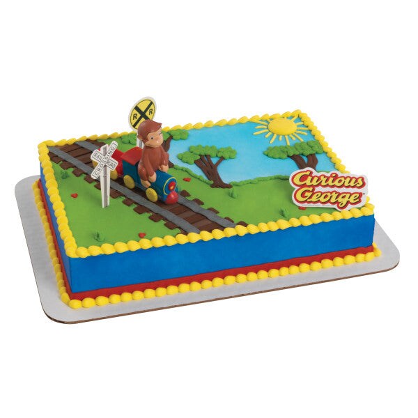 Curious George&#xAE; Train DecoSet&#xAE; Cake Decoration