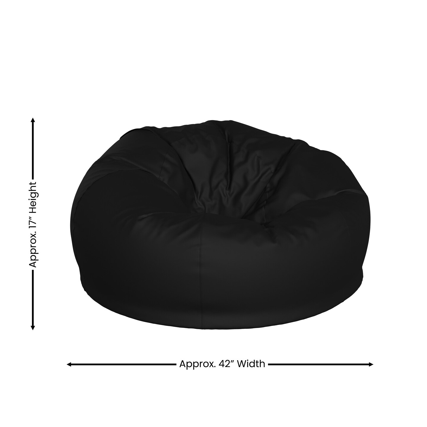 Emma and Oliver Oversized Bean Bag Chair for Kids and Adults