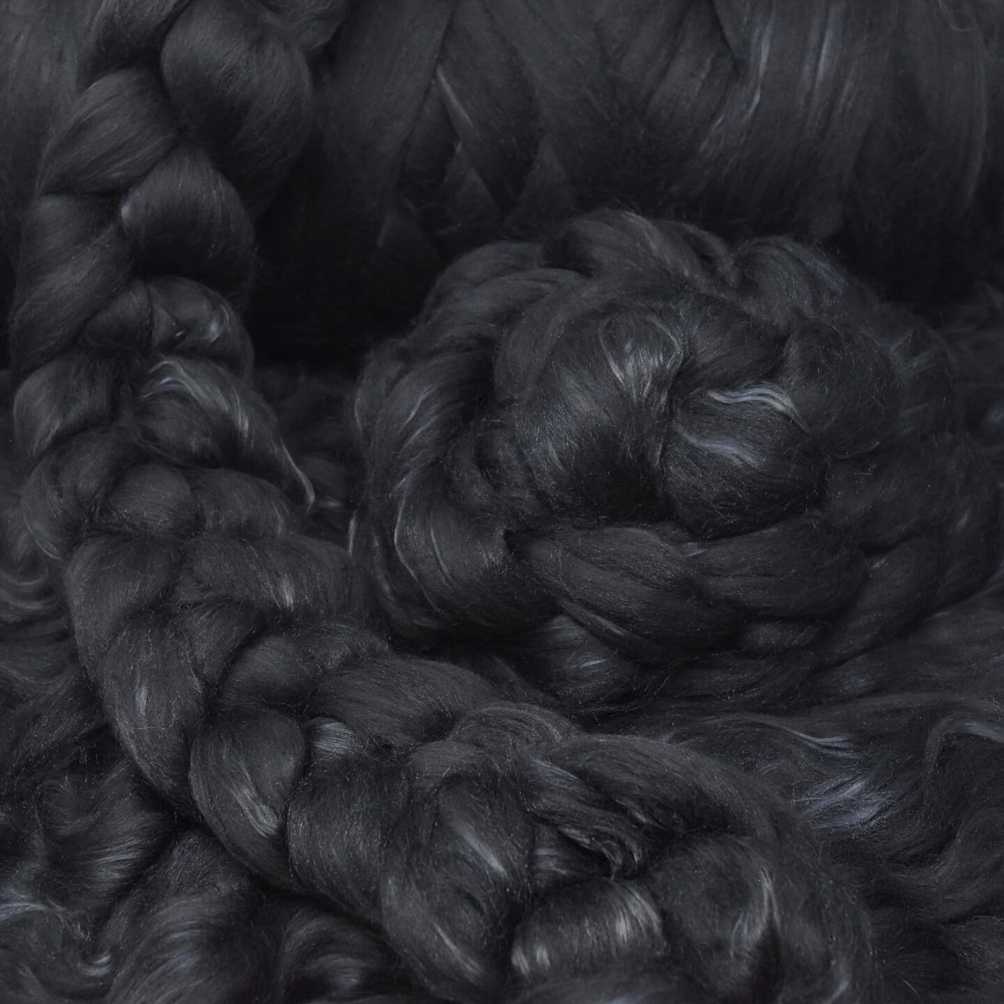 Merino Silk Luxe Tonal Designer Blend. Superfine Merino, Mulberry Silk, Tussah Silk. Top Roving for Spinning or Felting.