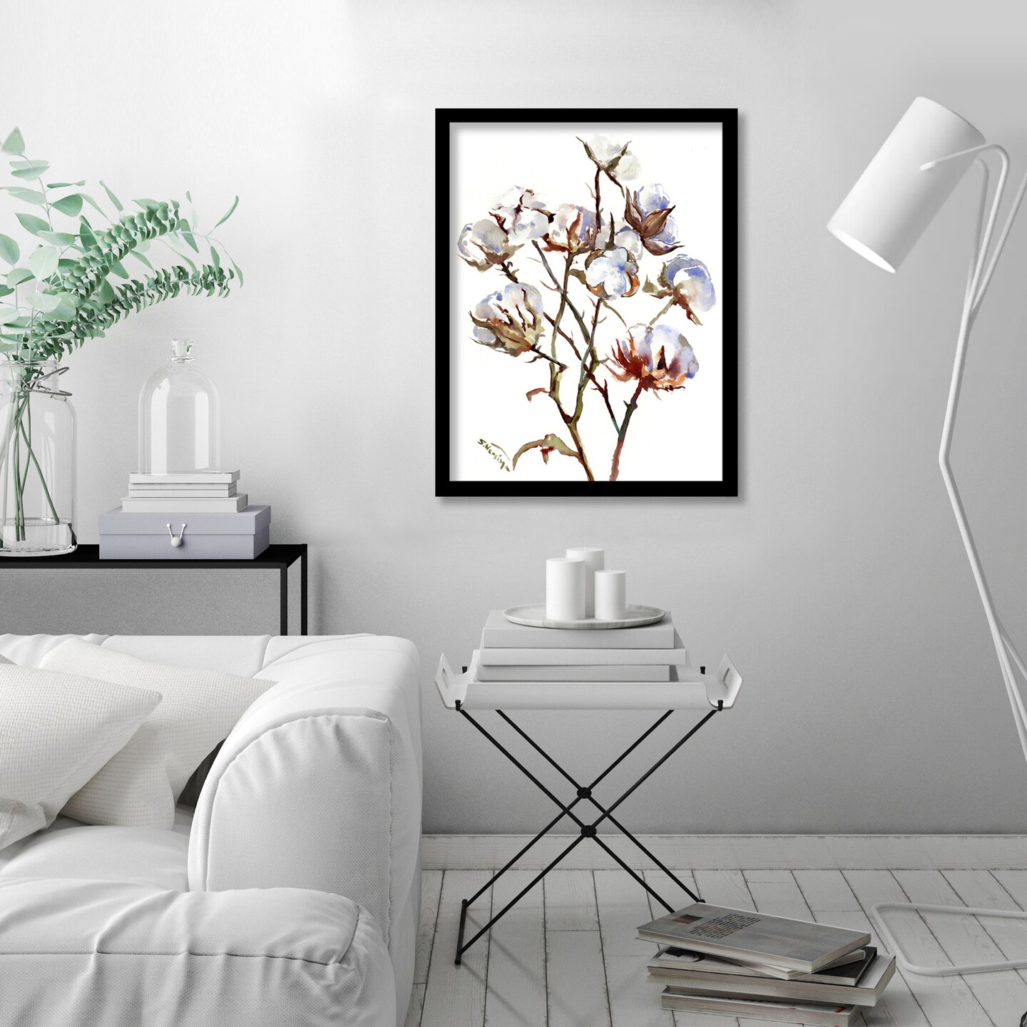 Cotton Bough by Suren Nersisyan  Framed Print - Americanflat