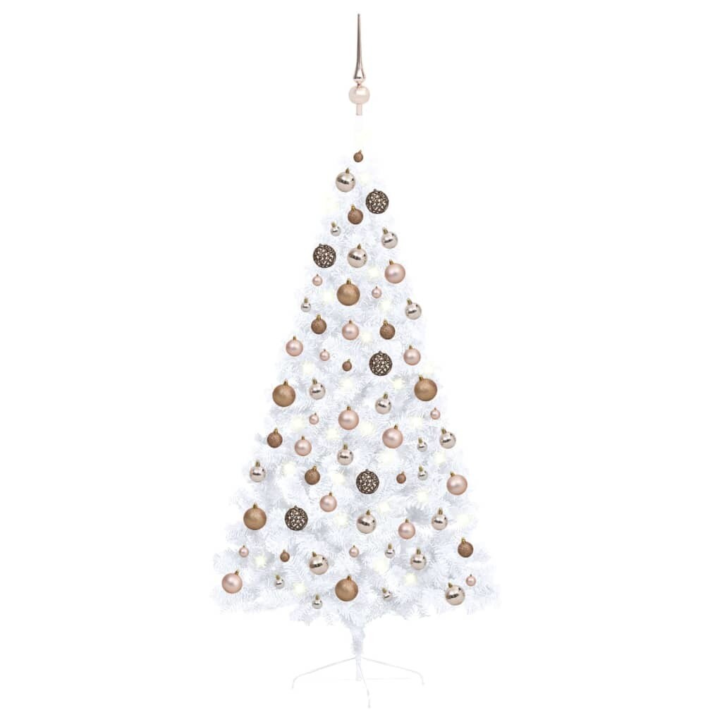 Artificial Half Christmas Tree with LEDs&Ball Set Michaels