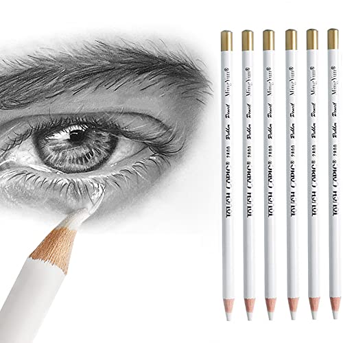Eraser Pencils Set for Artists, Wooden Sketch Eraser Pen for