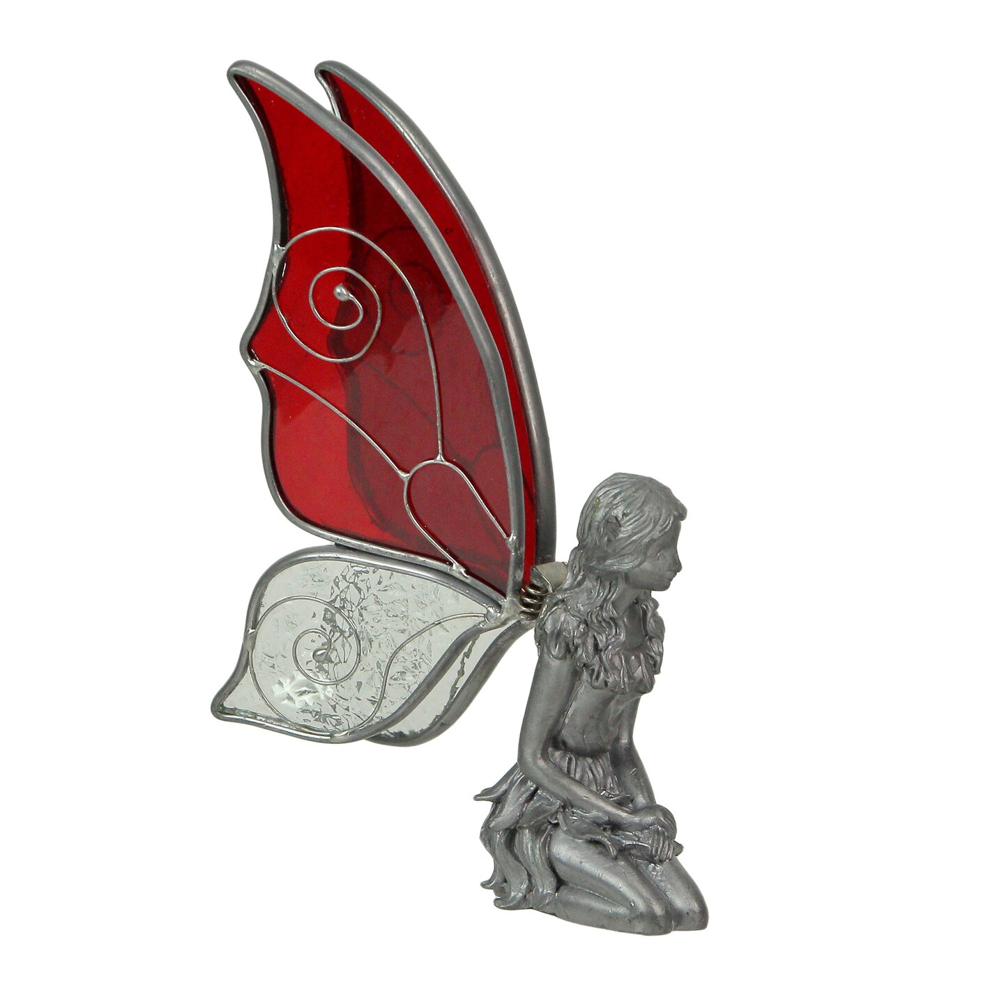 Kneeling Fairies Pewter Figurines