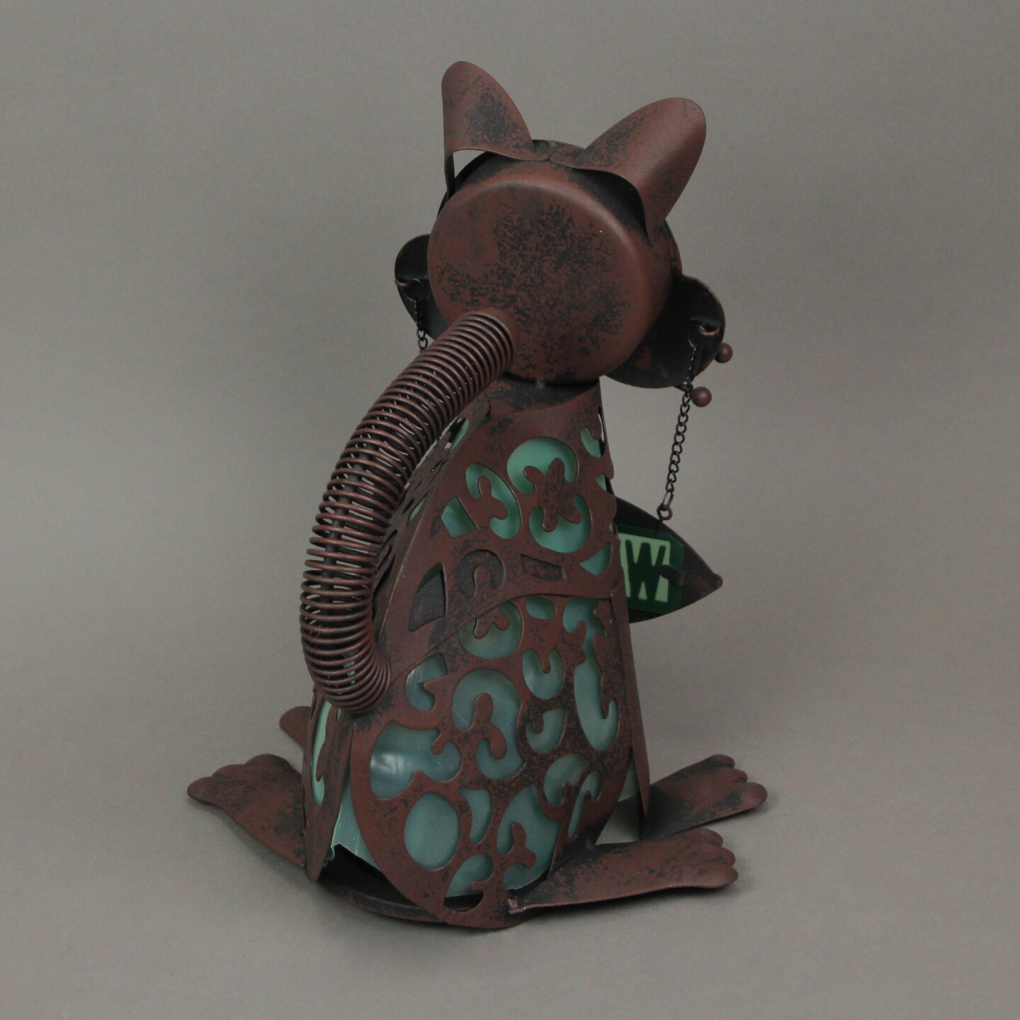 Metal Cat &#x26; Dog LED Solar Garden Statue Accent Light Patio Decor Sculpture Art