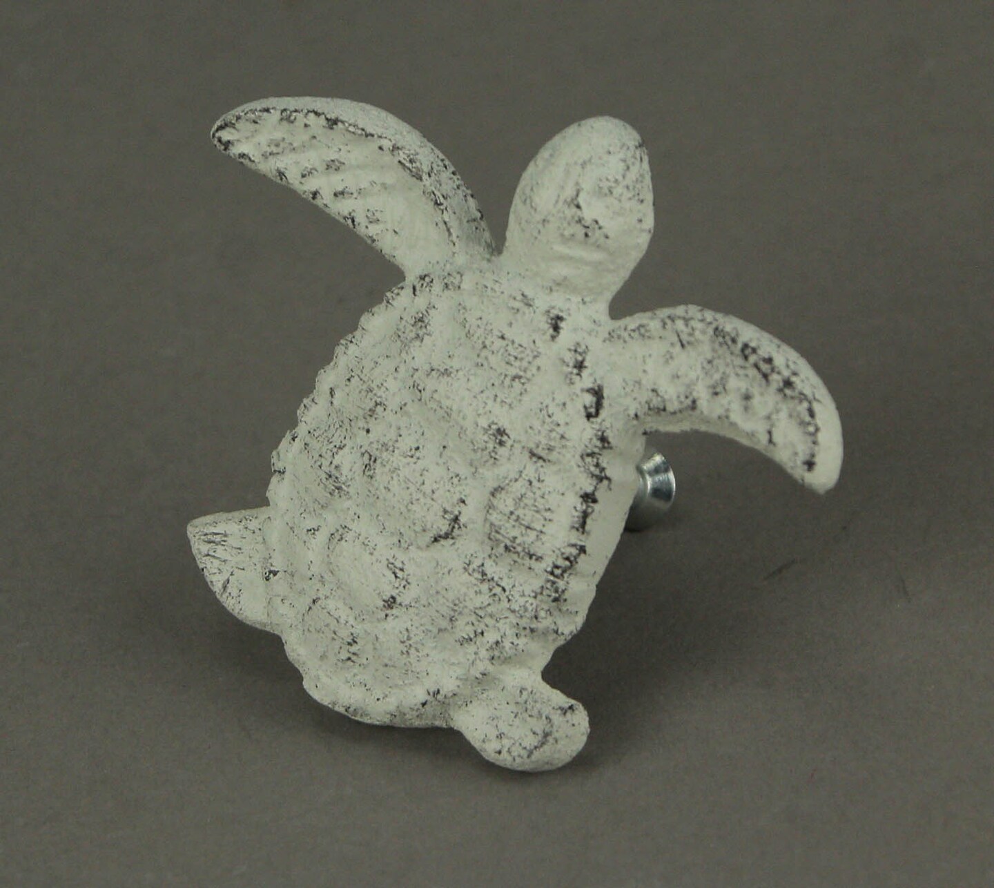 Cast Iron Sea Turtle Handle Drawer Pull Cabinet Knob Beach Decor Set of 12