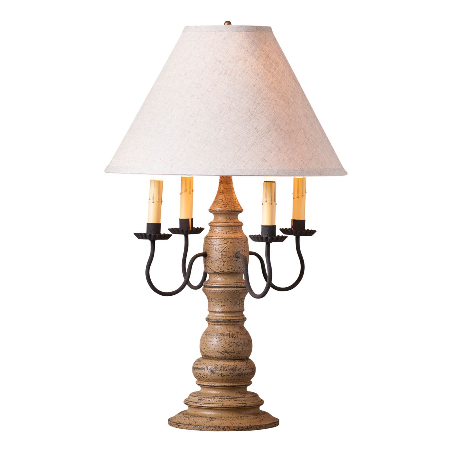 Bradford Lamp in Americana Pearwood with Shade