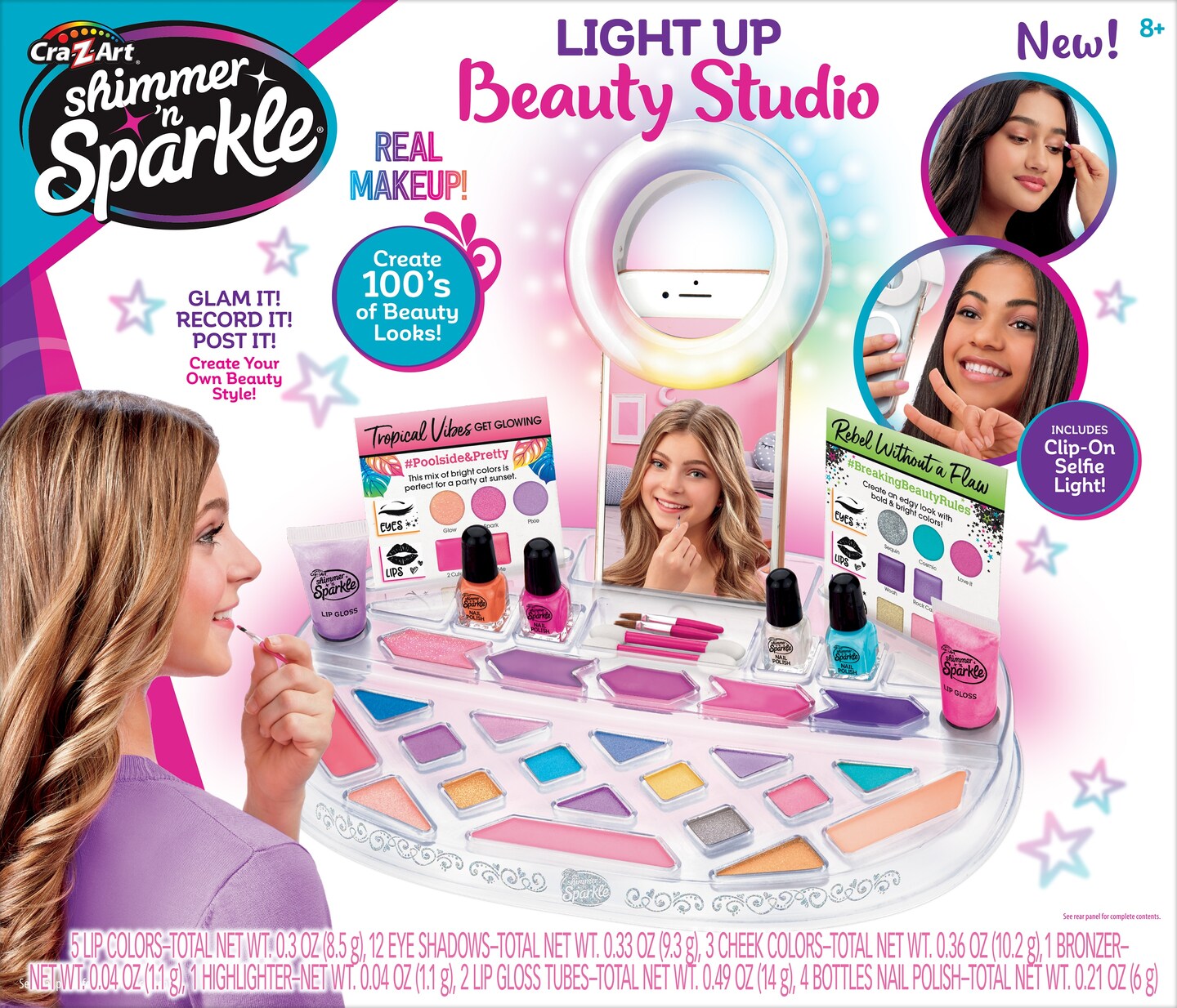 Cra-Z-Art Shimmer &#x27;N Sparkle Light Up Beauty Studio