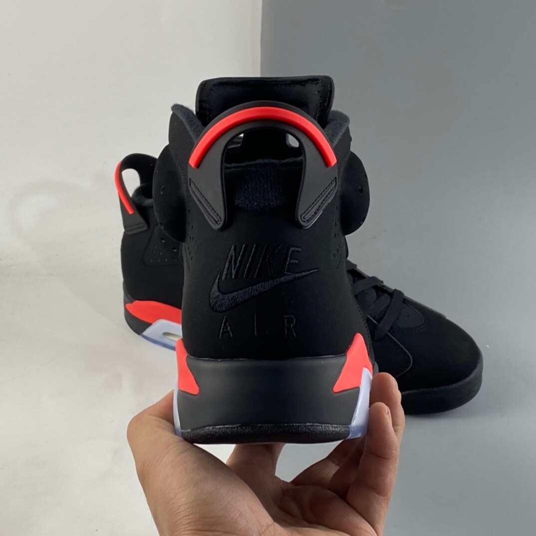 2019 Air Jordan 6 OG Black Infrared 384664 060 Unisex Shoes Sneakers for Men and Women MakerPlace by Michaels