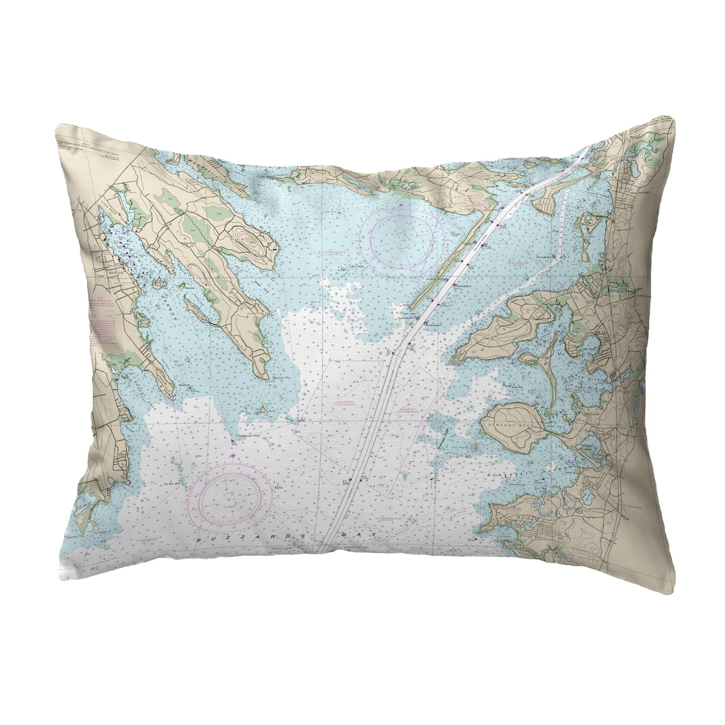 Buy in Bulk - Betsy Drake Cape Cod, MA Nautical Map Noncorded Indoor ...