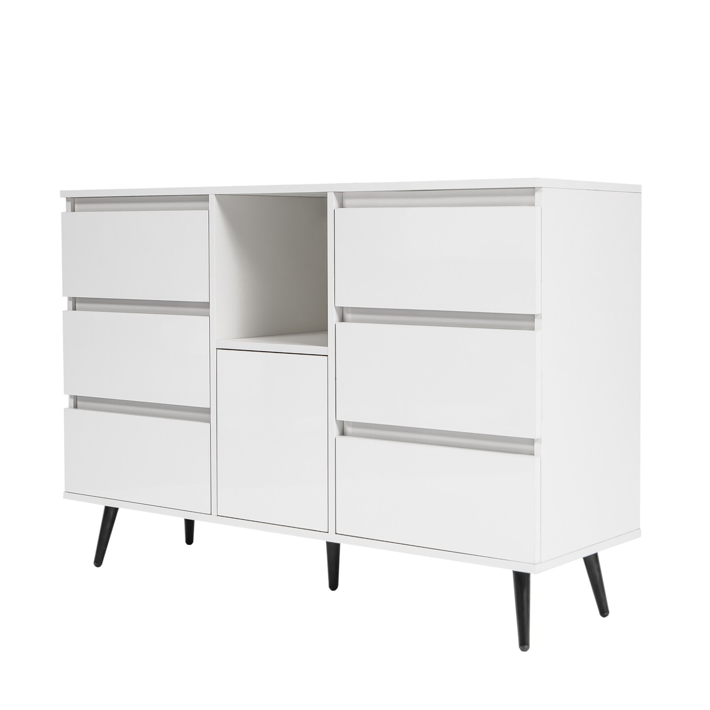 Sleek Storage Cabinet with LED Light - 94.6 | Illuminate Your Space