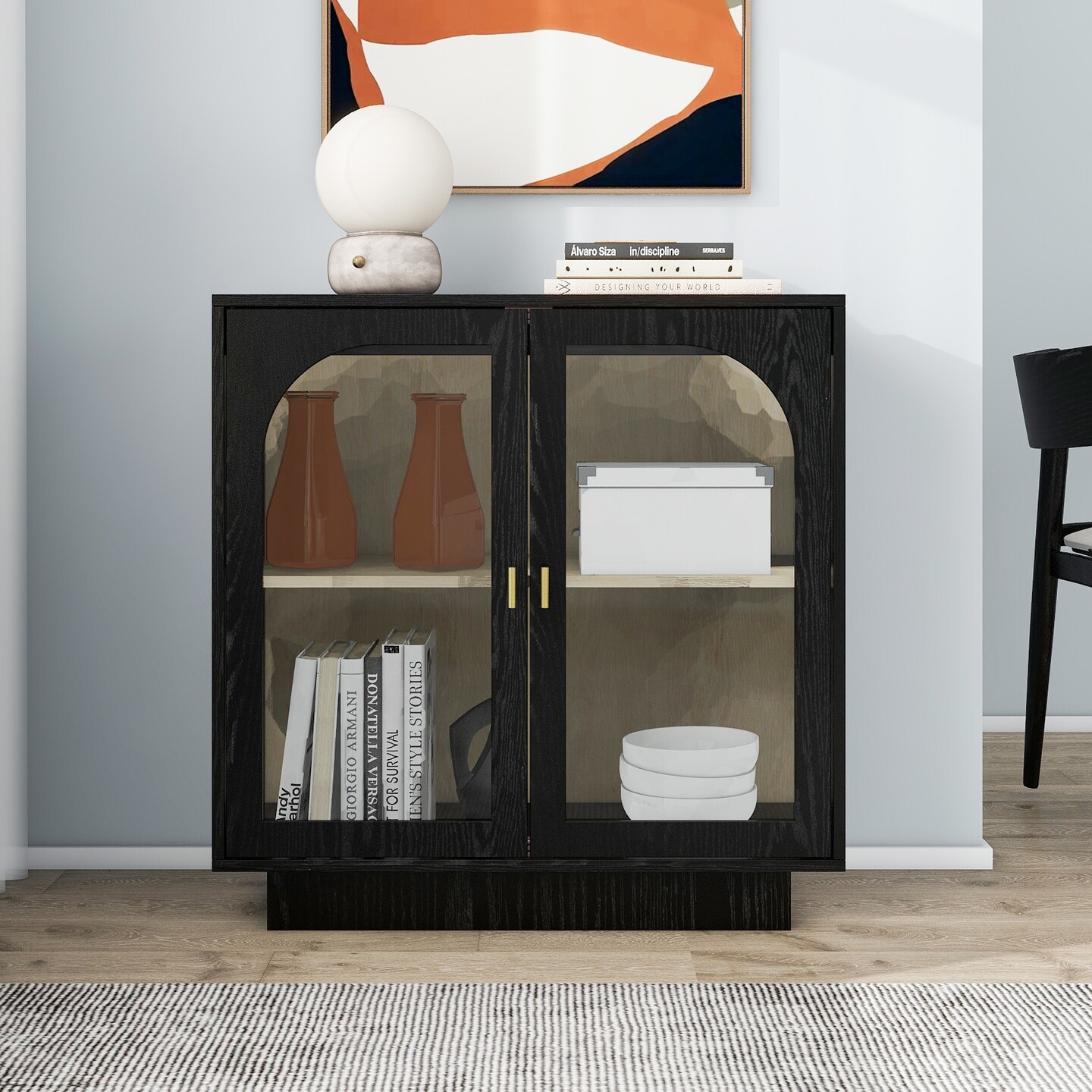 Durable Storage Cabinet with Acrylic Door and Adjustable Shelves | Organize in Style