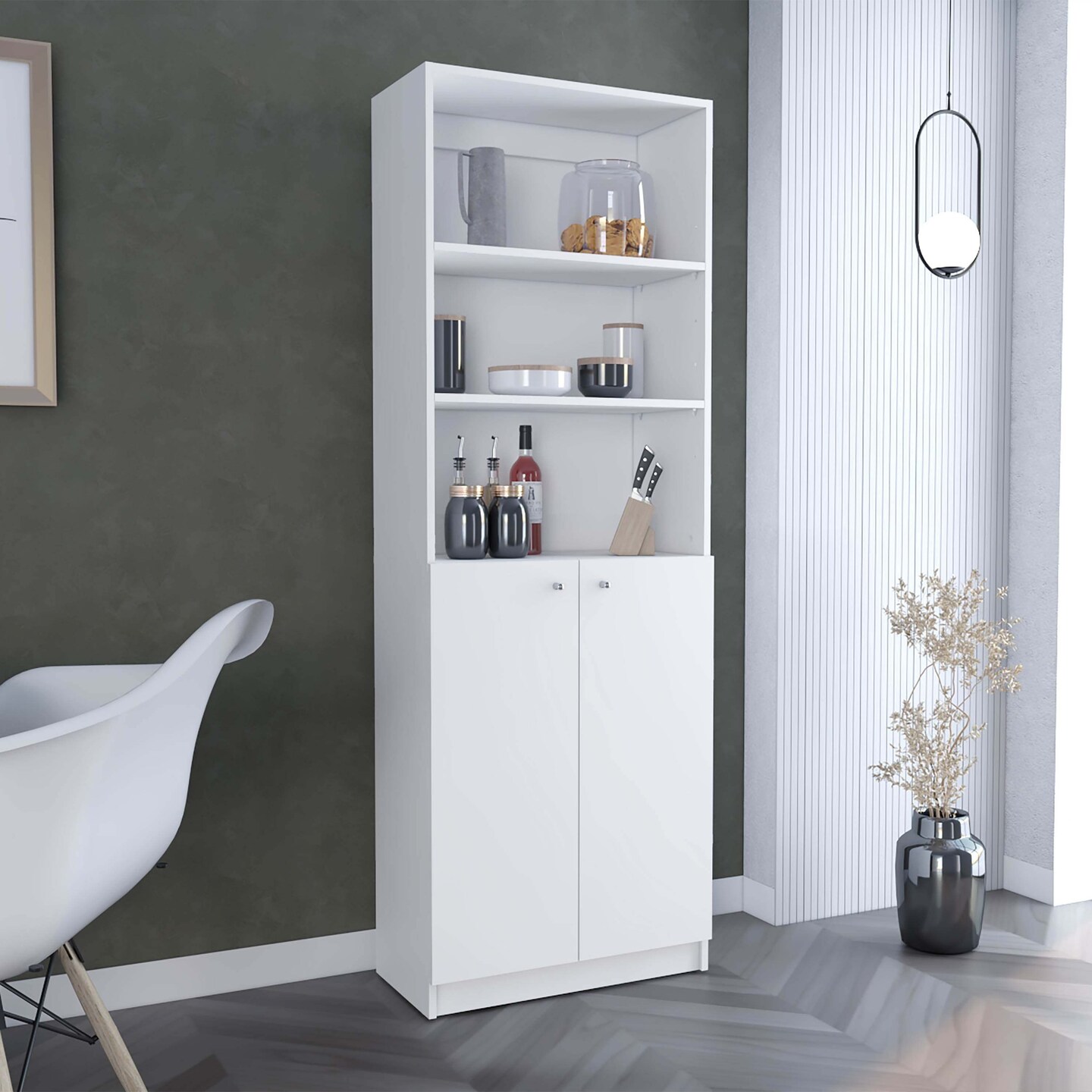 Modern 2-Door Bookcase - 70.6 | Stylish Storage