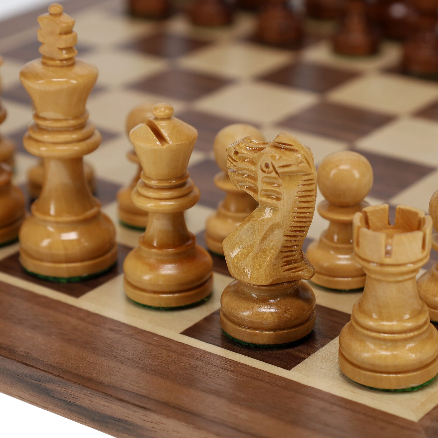 WE Games Staunton Chess Pieces - Weighted with 2.5 in. King