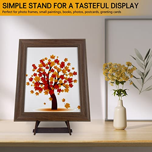 2 Pack 8 Inch Display Stand, COLOOFO Wooden Easel Stand Plate Stands for Display Decorative Picture Frame Stand, Easel Display Stand,Book Display Stand, Plate Holder Display Stand