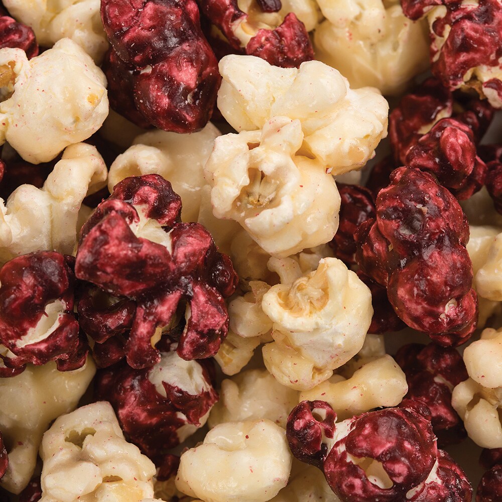 Black Raspberry Cheesecake Popcorn, Amish Country Store Made, Popped 10 oz Bag