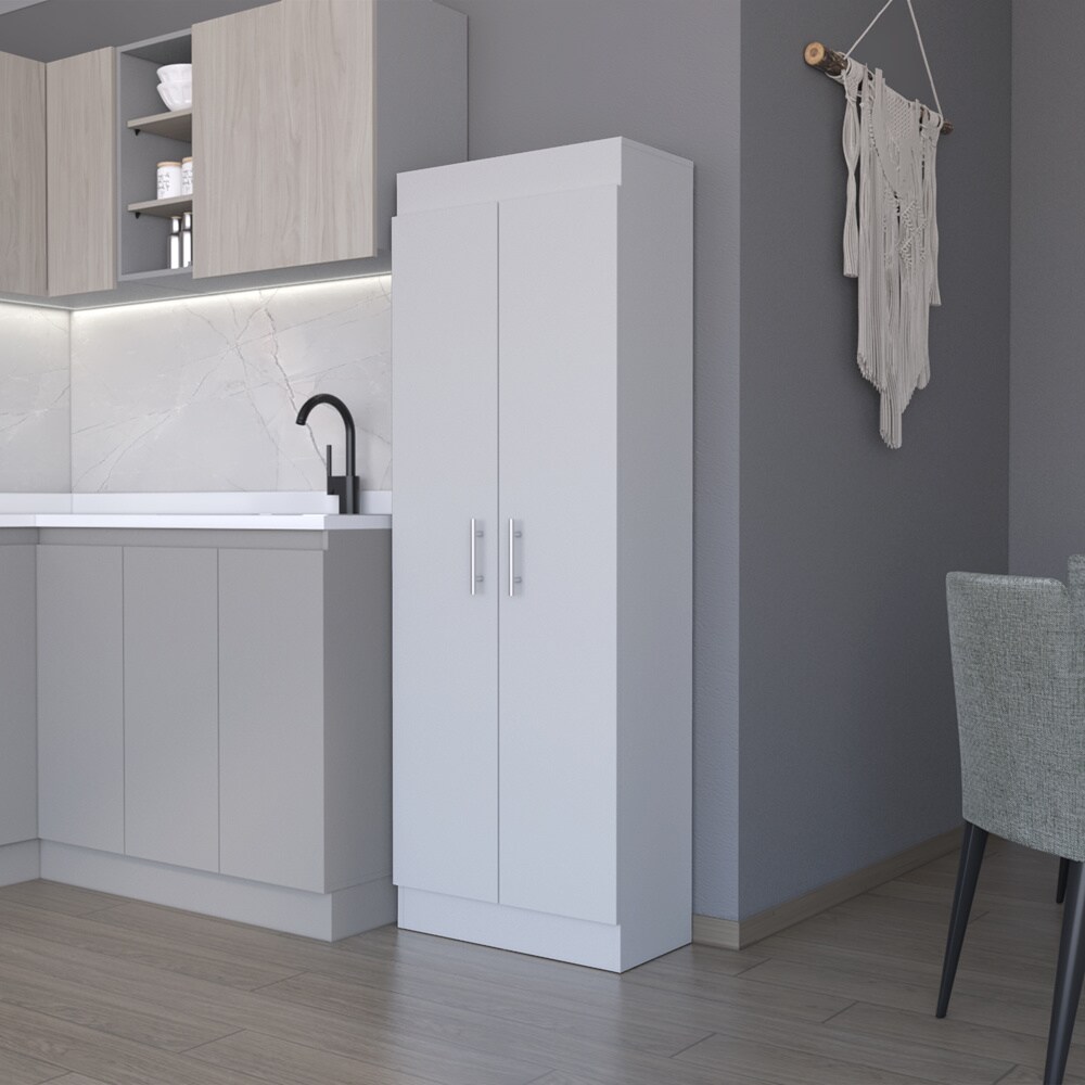 Clinton White Pantry Cabinet - 79.3 | Maximize Kitchen Storage