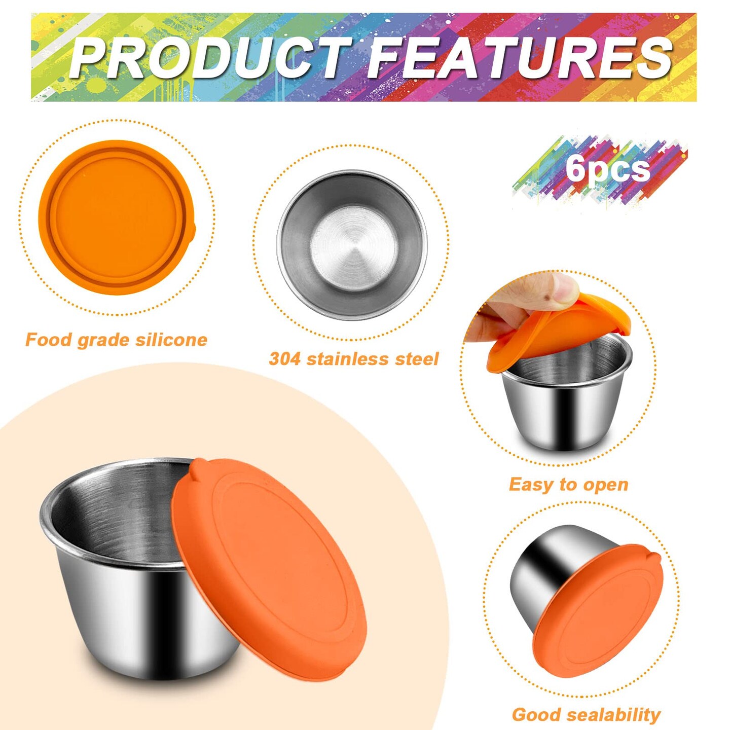 10 Pieces Food Storage Bags Silicone, Leakproof Reusable Storage Bags, Reusable Snack Bags Silicone for Home Food Storage, Kids School Lunch,Picnic and Travel (Salad Dressing Container)