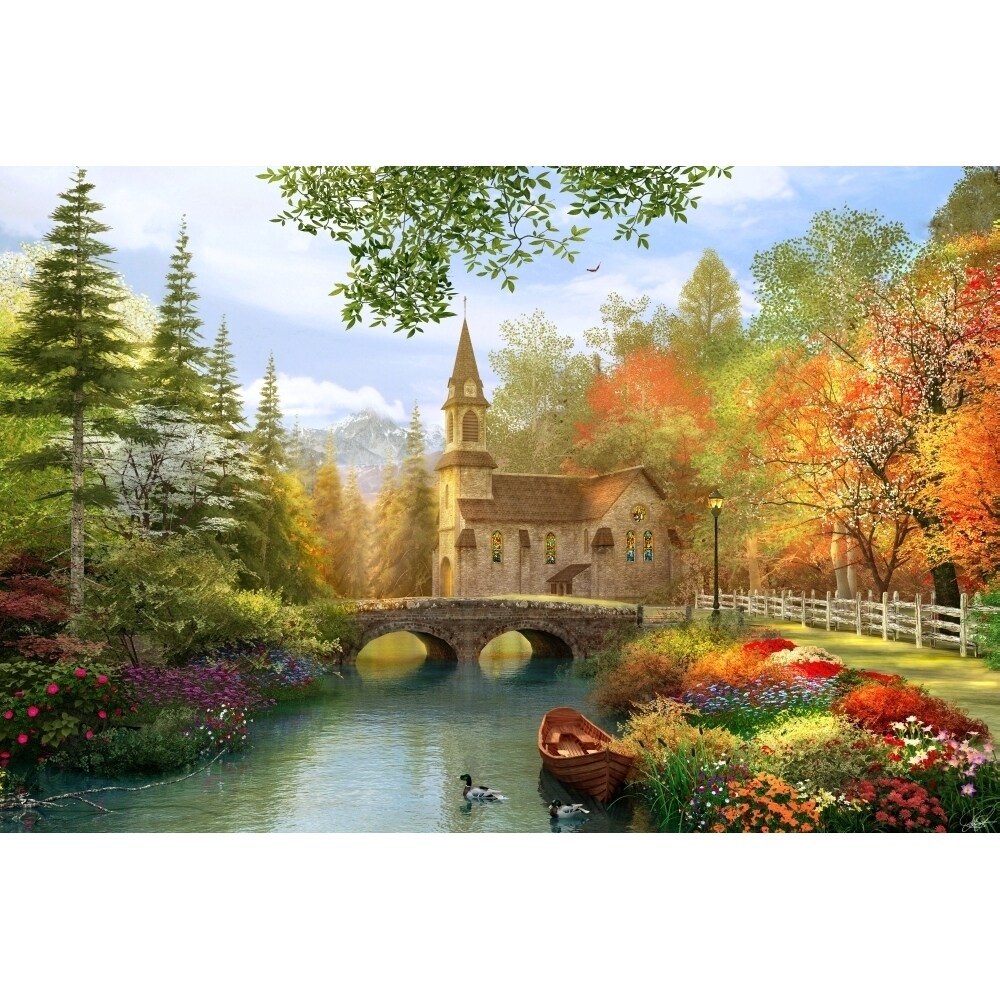 Autumn Church Poster Print By Dominic Davidson