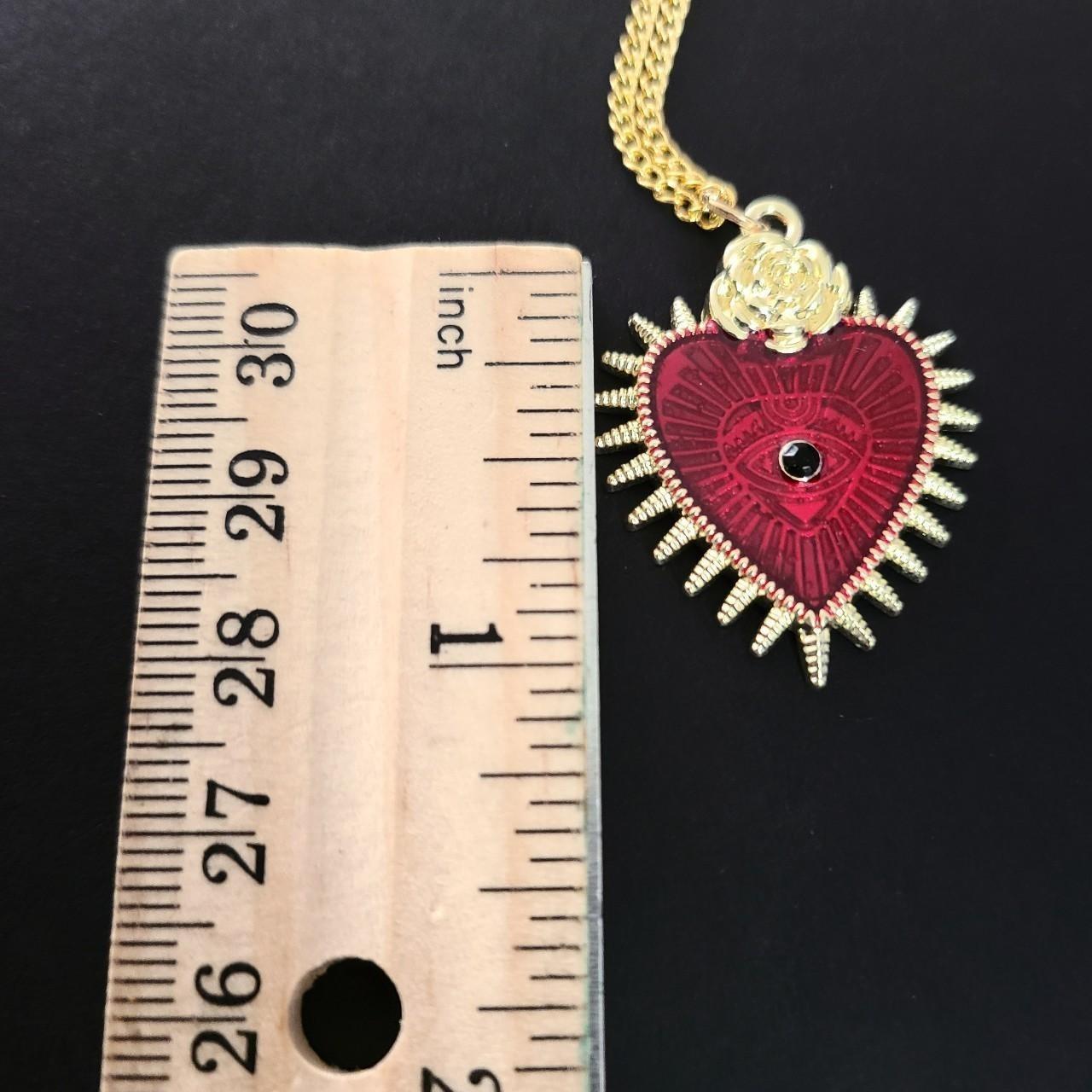 Gold Red Sacred Heart Choker | MakerPlace by Michaels