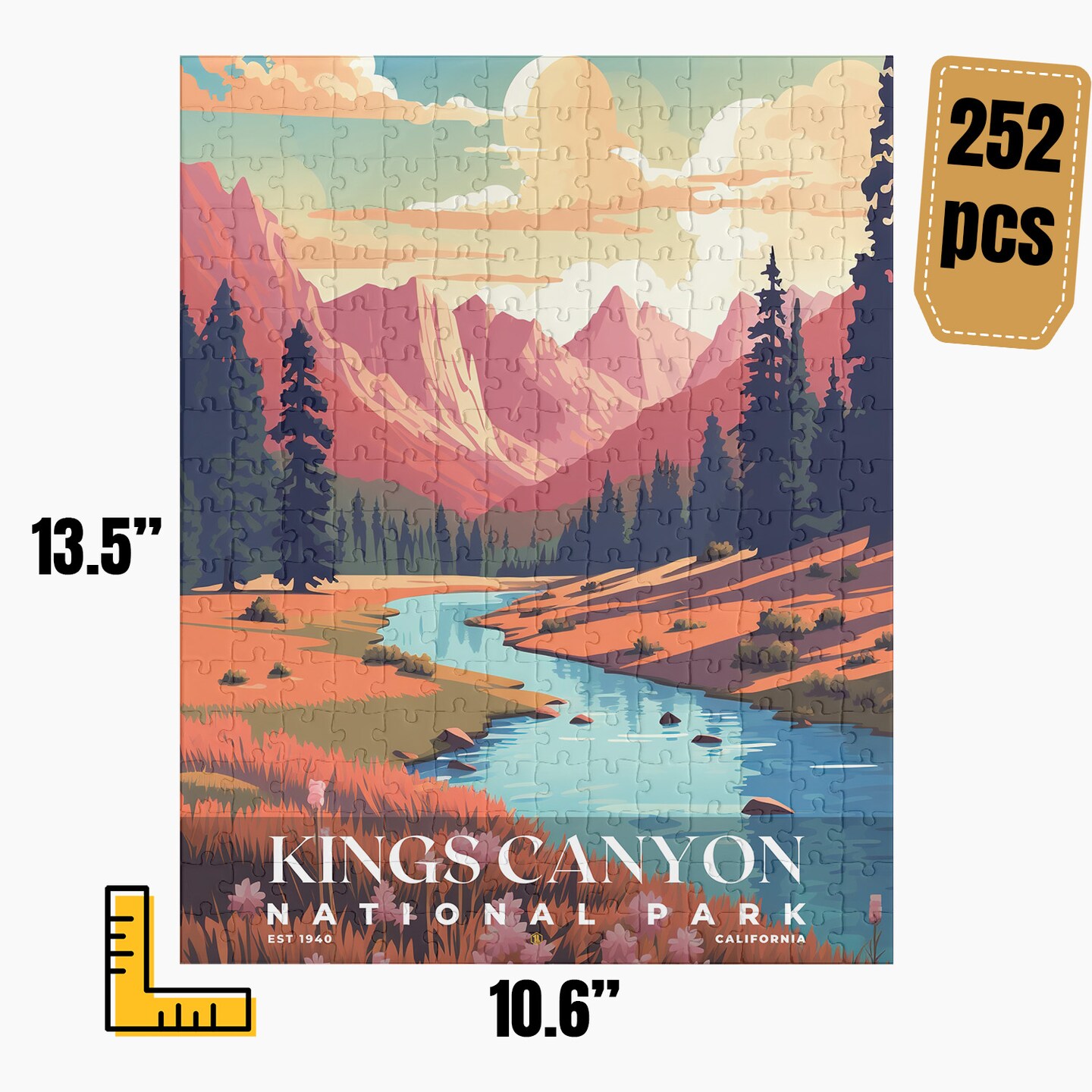 Kings Canyon National Park Jigsaw Puzzle, Family Game, Holiday Gift | S5 product 3