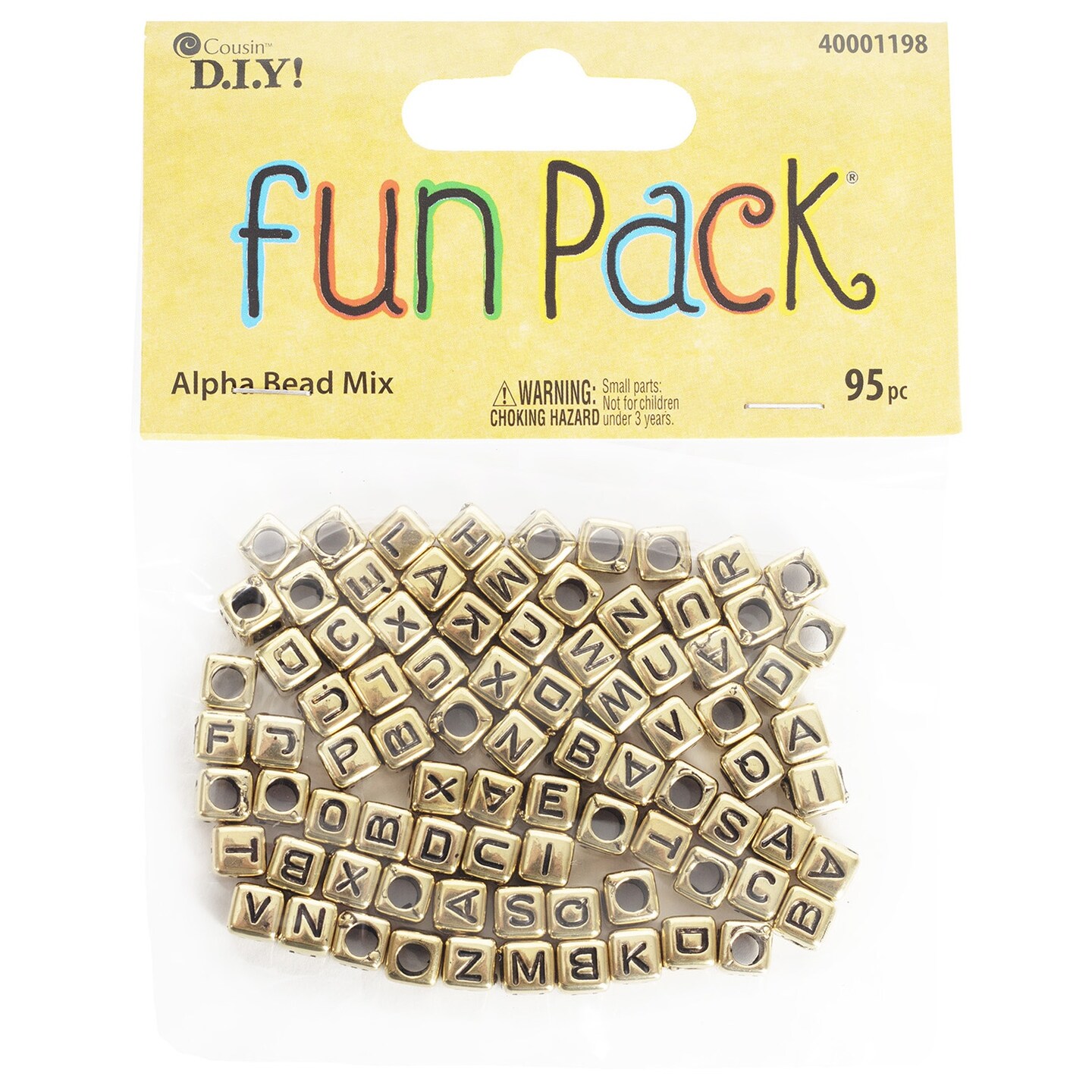 CousinDIY Metal Alphabet Bead Mix-Gold