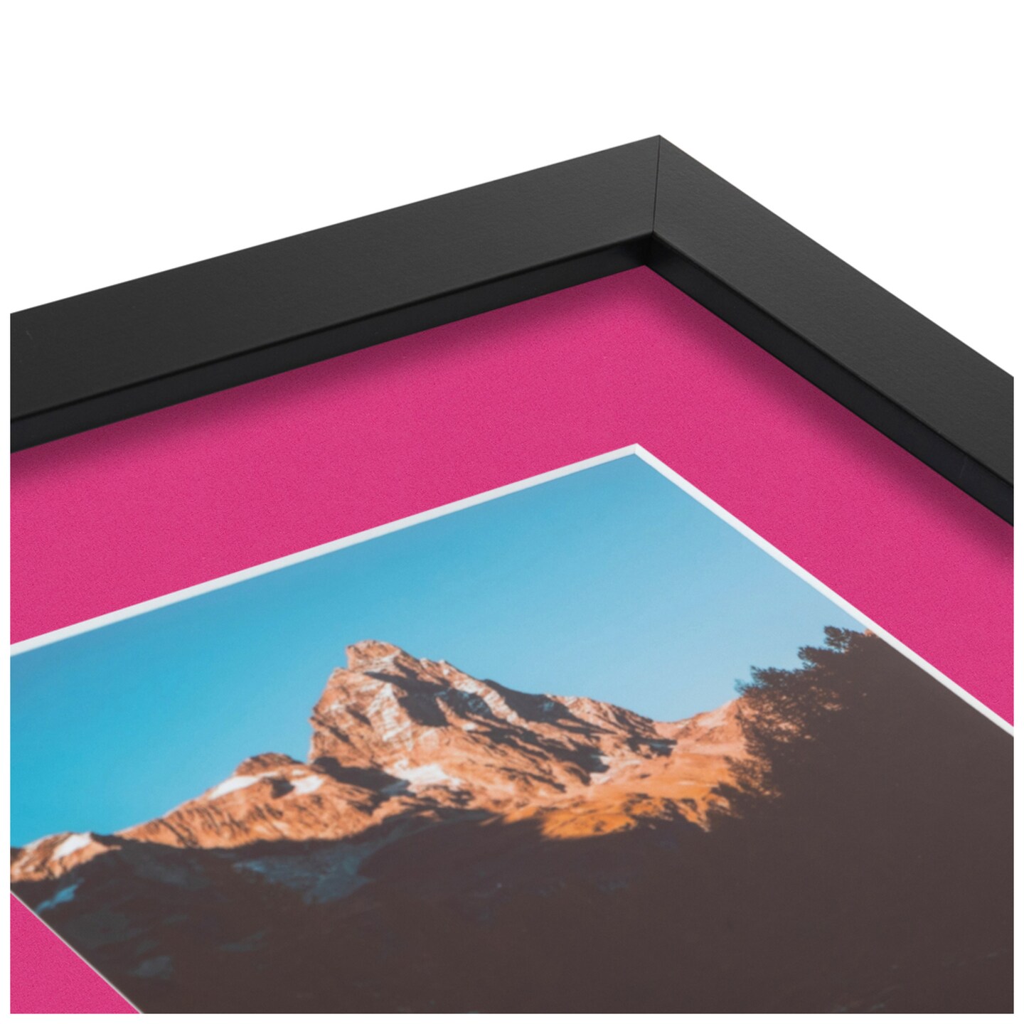 ArtToFrames Collage Photo Picture Frame with 4 - 5x7 inch Openings, Framed in Black with Over 62 Mat Color Options and Regular Glass (CSM-3926-2153)