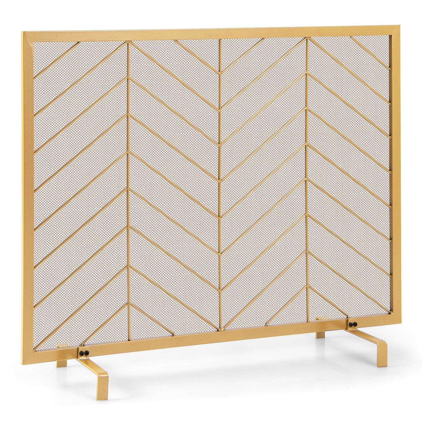 Single Panel Fireplace Screen