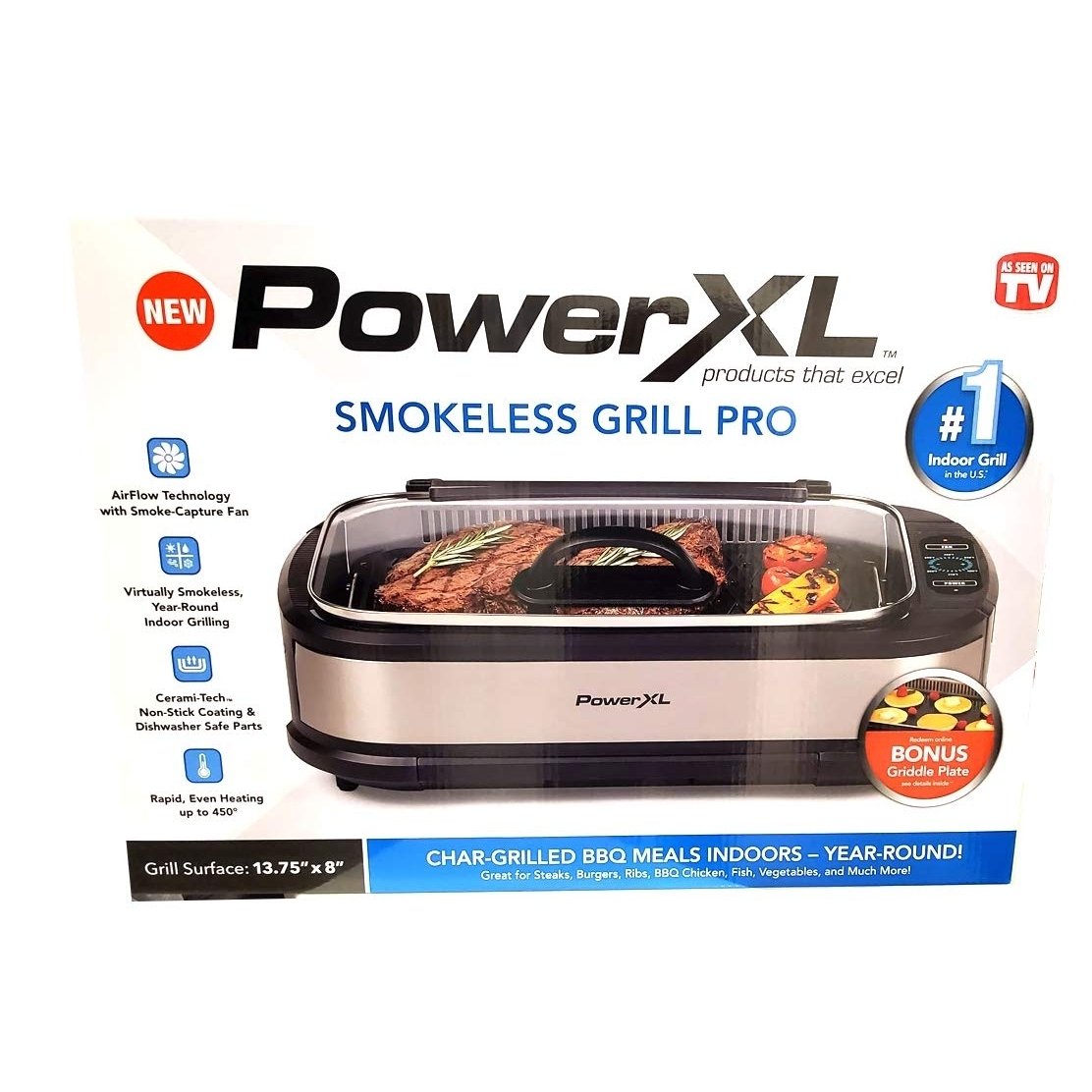 Power popular XL smokeless grill pro