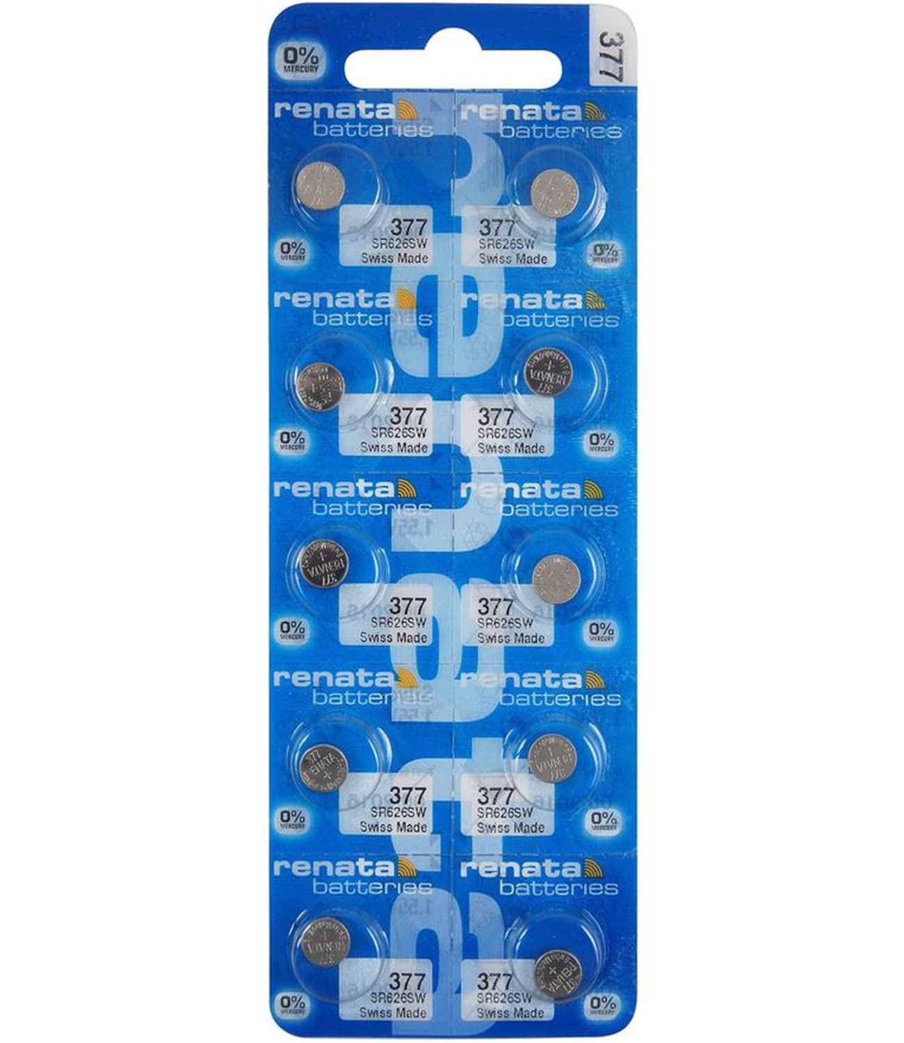 Renata 377 SR626SW 1.55V Silver Oxide Watch Battery