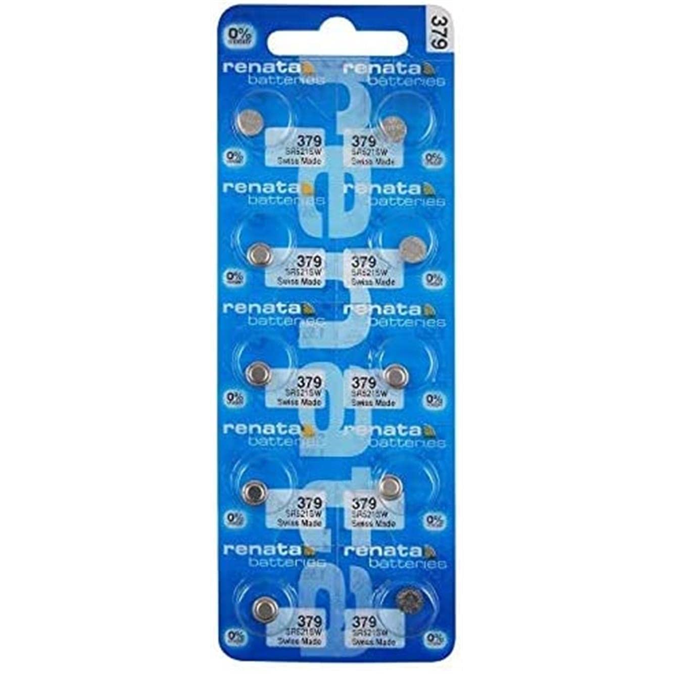 10 Renata Watch Batteries: 379 (Sr521Sw)