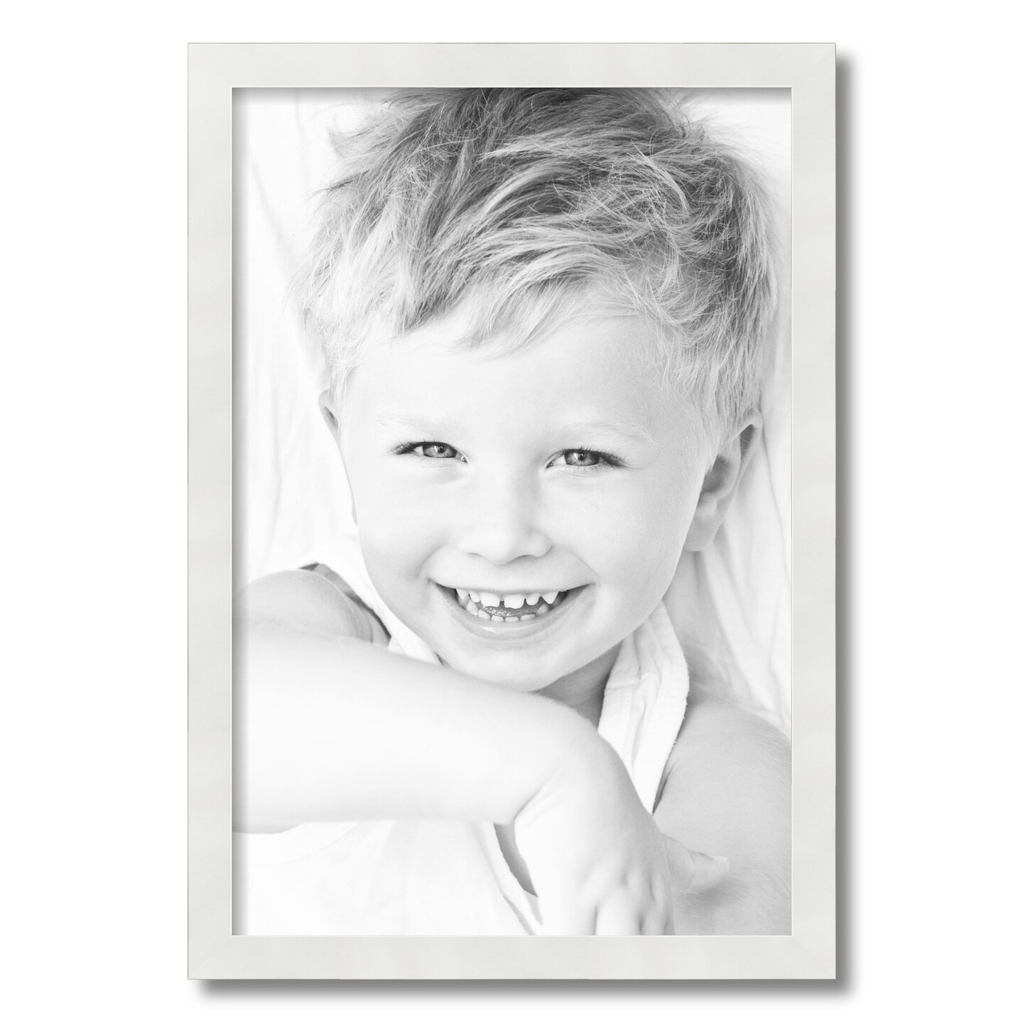 ArtToFrames 16x24 Inch Picture Frame, This 1.25 Inch Custom MDF Poster Frame is Available in Multiple Colors, Great for Your Art or Photos - Comes with Regular Acrylic and Foam Backing 3/16 inch (V-FRBW26-16x24)