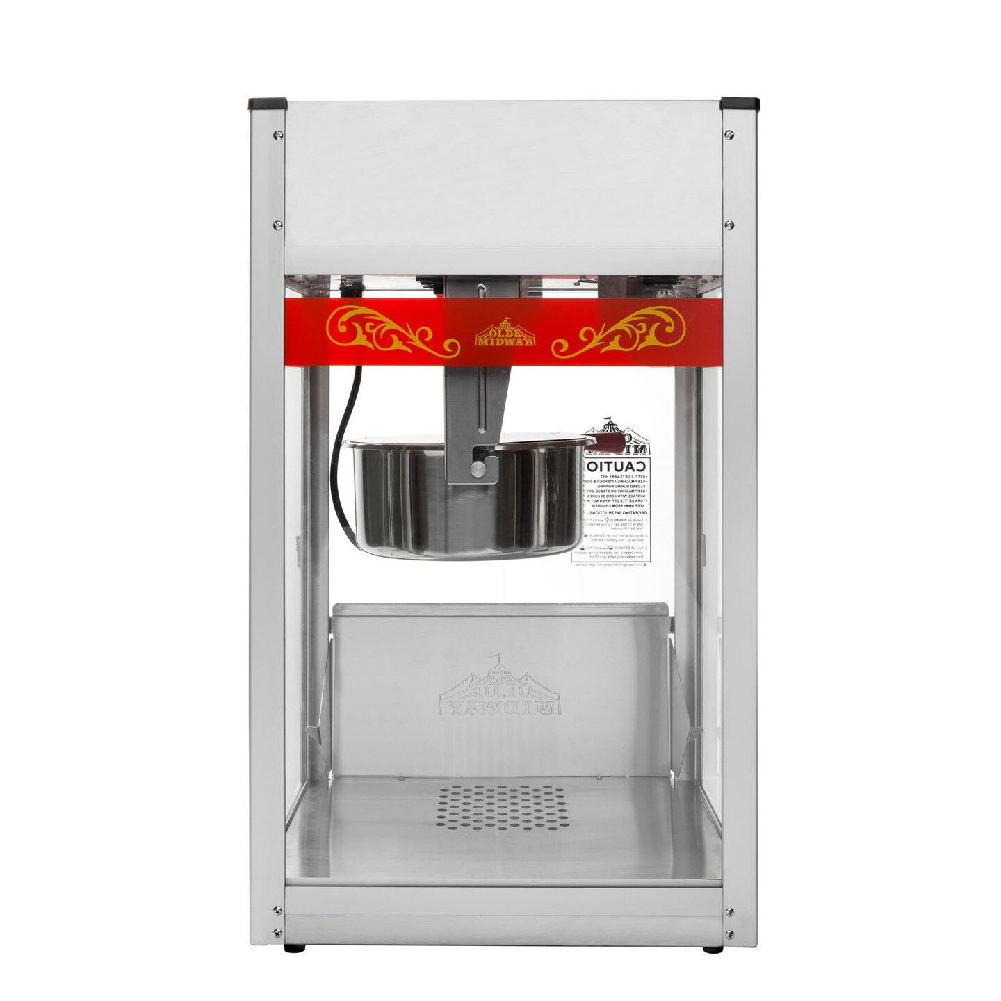Olde Midway Commercial Popcorn Machine Maker Popper with Large 12-Ounce Kettle