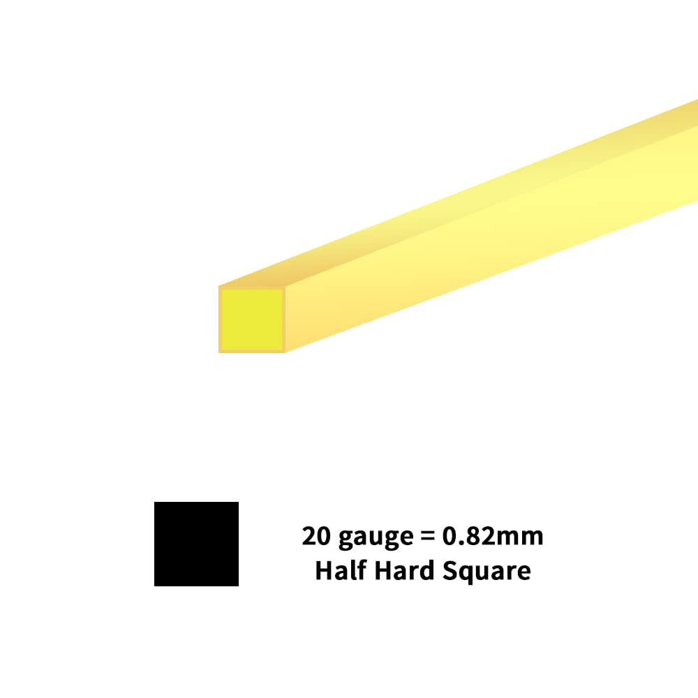 Square Wire 20 Gauge Half-Hard Gold Filled (Sold by The Foot)