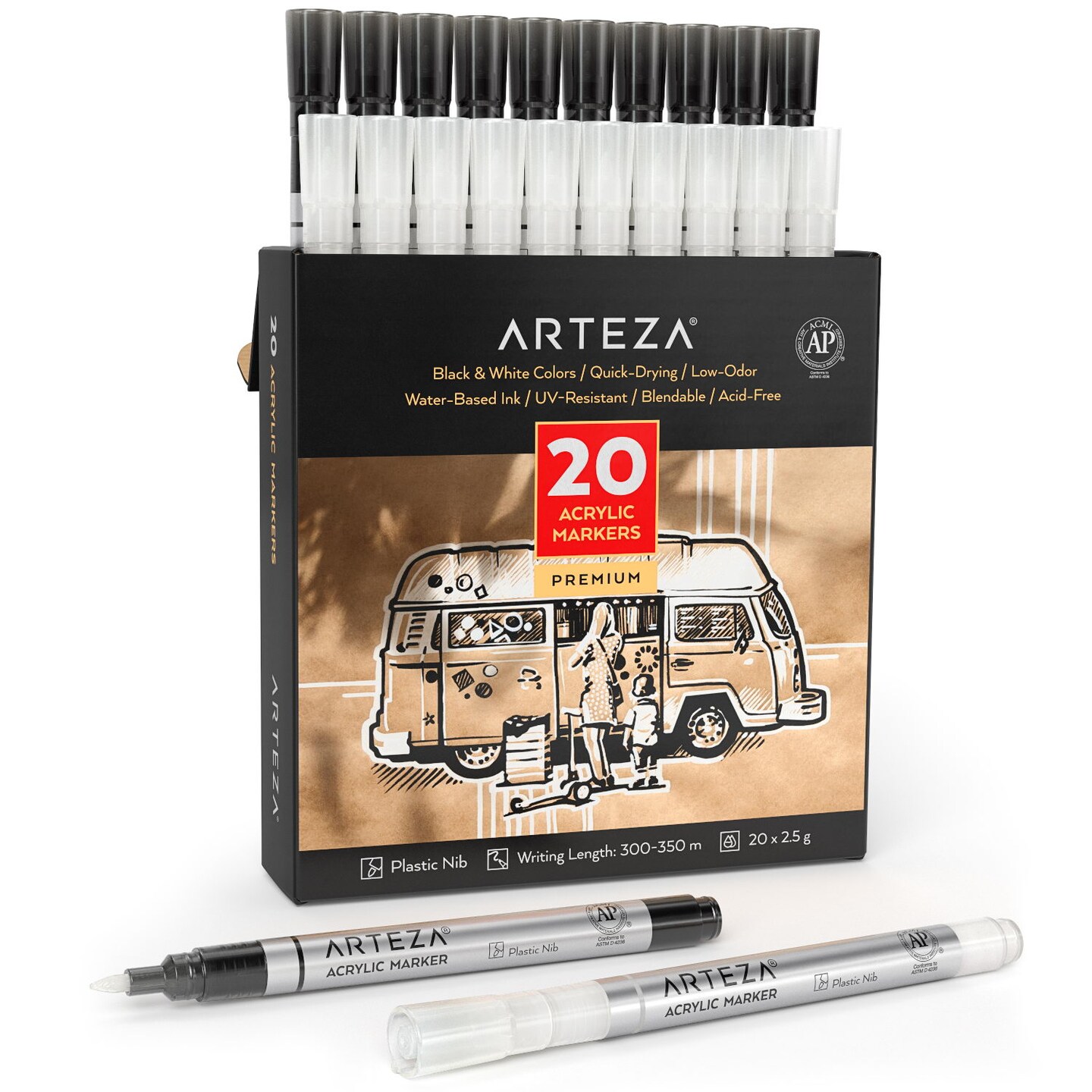 Arteza Review: White Gel Pens 