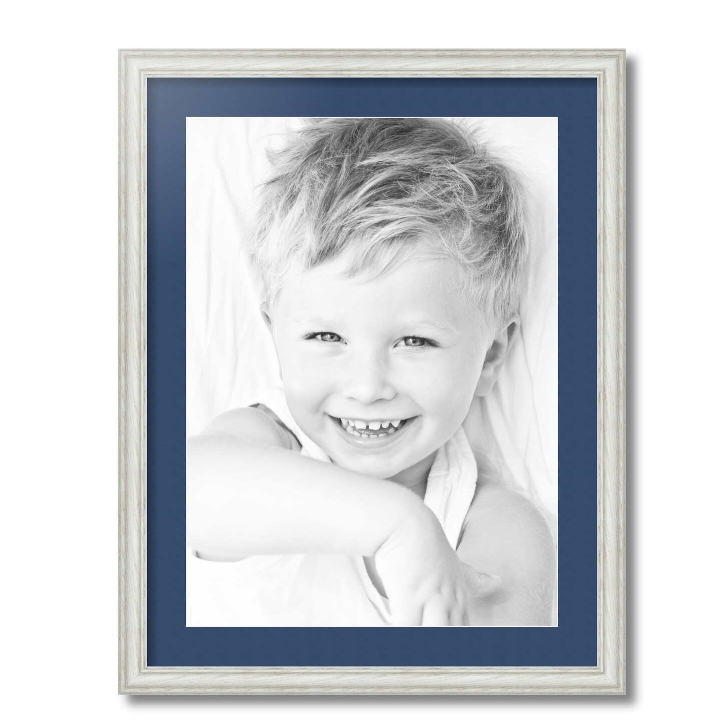 ArtToFrames 20x26" Matted Picture Frame with 16x22" Single Mat Photo Opening Framed in 1.25" White and 2" Mat (FWM-4098-20x26)