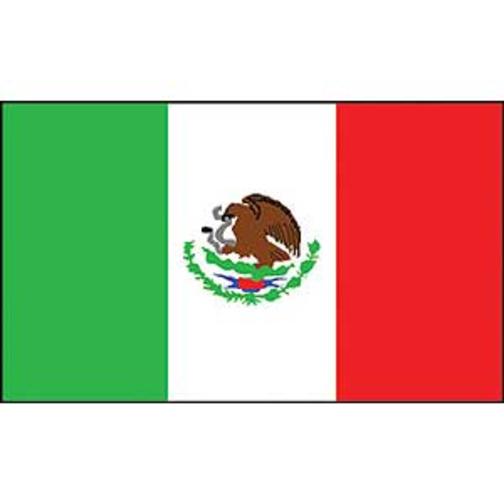 Mexico Flag On Stick 4&#x22; x 6&#x22;