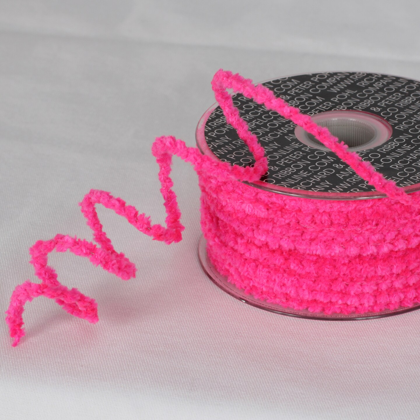 The Ribbon People Fuchsia Pink Chenille Wired Craft Ribbon 0.25" x 110 Yards Michaels