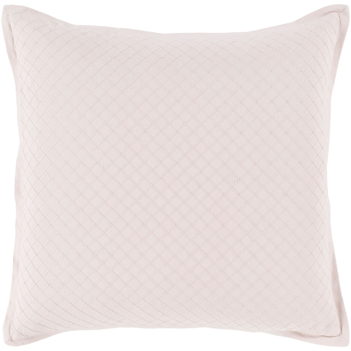 Tiwari Home 20" Blush Pink Weave Patterned Rectangular Throw Pillow with Flange Edge - Down Filler