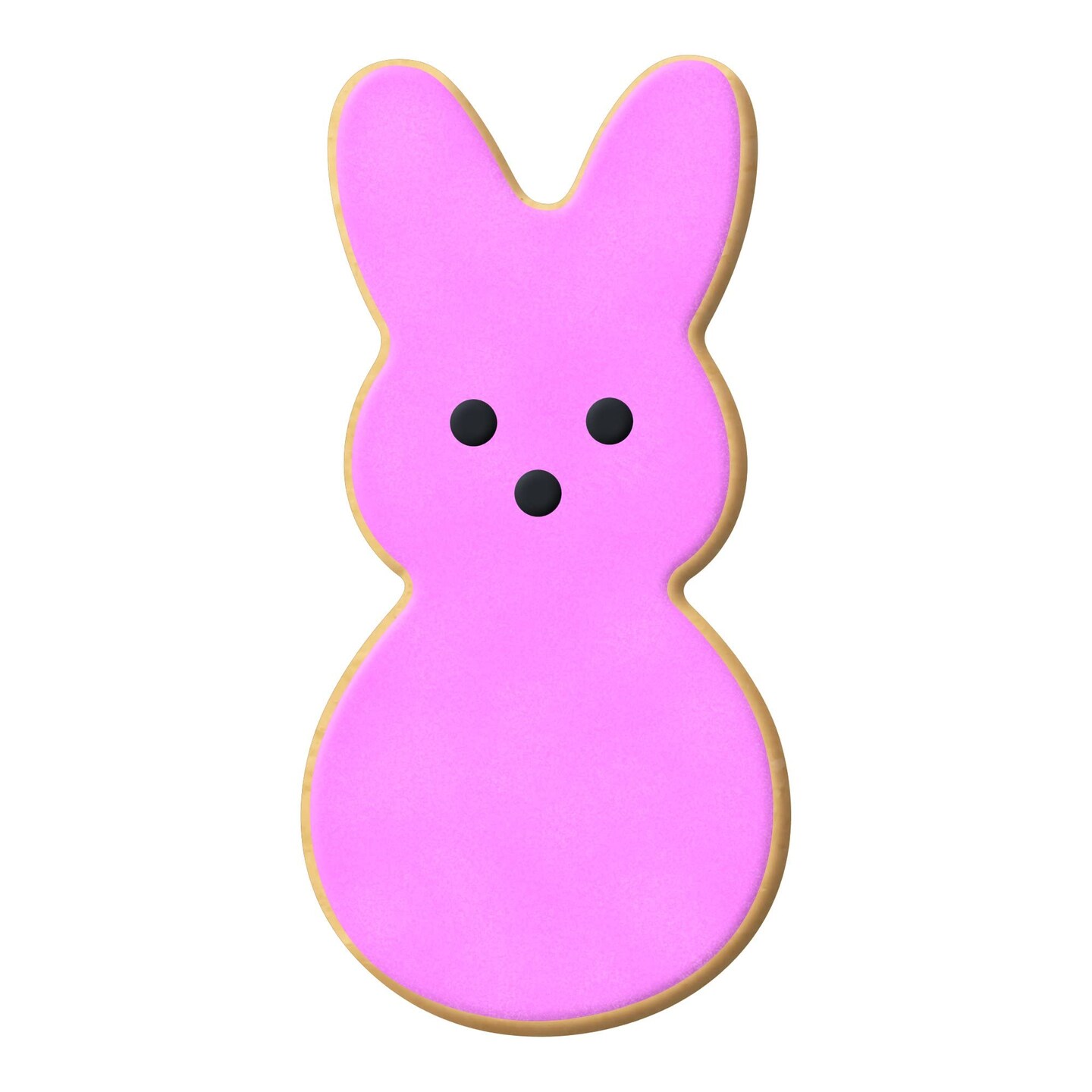 Easter Bunny Body Cookie Cutter 4.25 in B1554, CookieCutter.com, Tin Plated Steel, Handmade in the USA