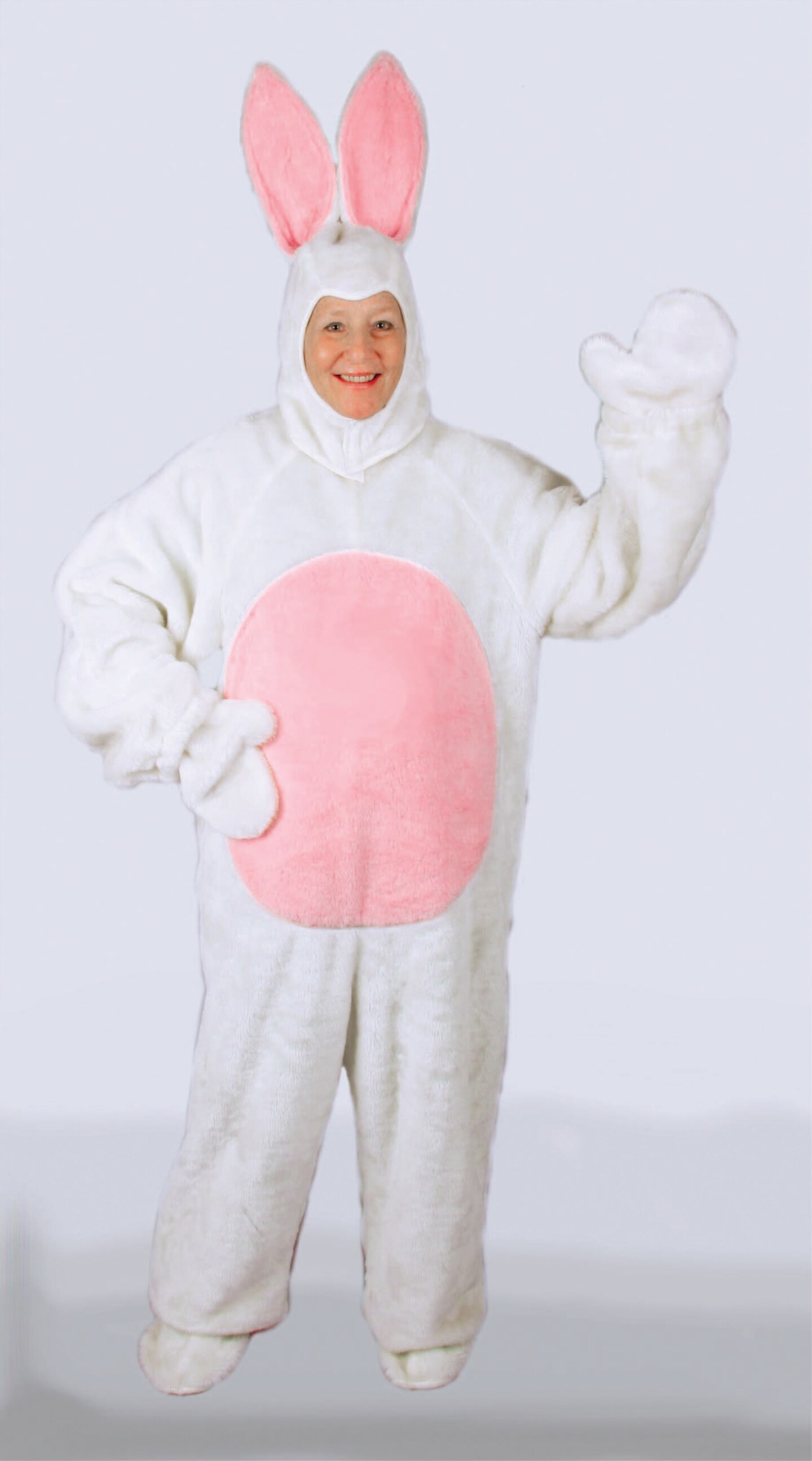 The Costume Center 4 Piece White Easter Bunny Suit with Hood – Child Size