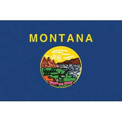 Montana Flag On A Stick 12&#x22; x 18&#x22;