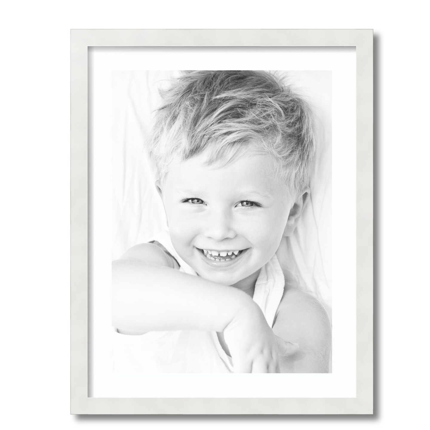 ArtToFrames 20x26" Matted Picture Frame with 16x22" Single Mat Photo Opening Framed in 1.25" White and 2" Mat (FWM-3966-20x26)
