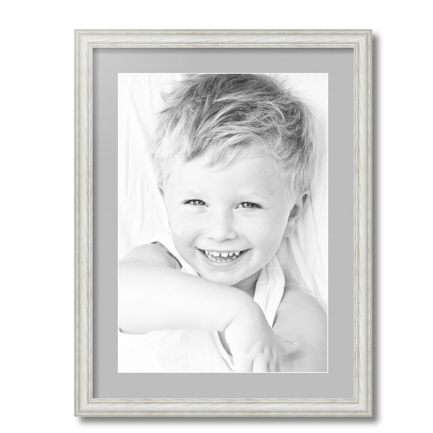 ArtToFrames 18x24" Matted Picture Frame with 14x20" Single Mat Photo Opening Framed in 1.25" White and 2" Mat (FWM-4098-18x24)
