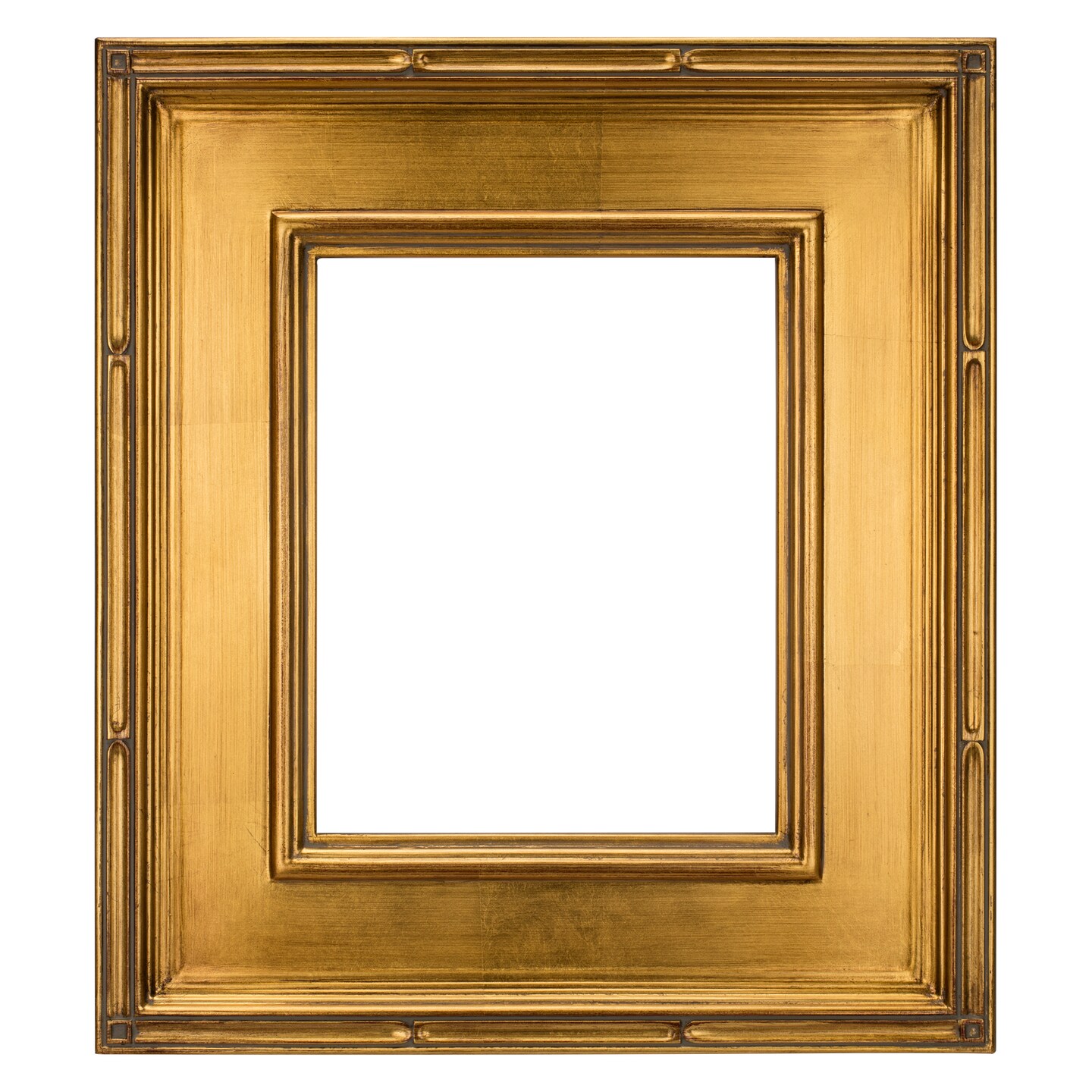 Creative Mark Museum Plein Aire Wooden Art Picture Frame -  Gold - 3.5-Inch-Wide Frames - Museum Quality Closed Corner Photo Frames - No Glass or Backing