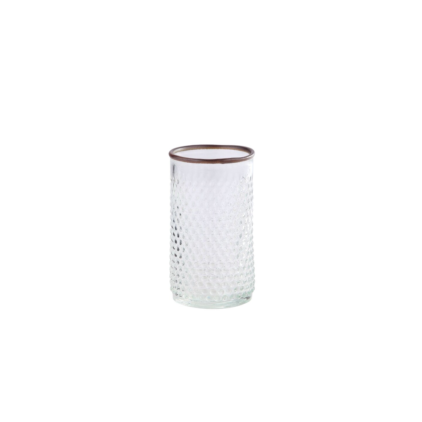 Cylindrical Rimmed Vase CC Christmas Decor 8.5