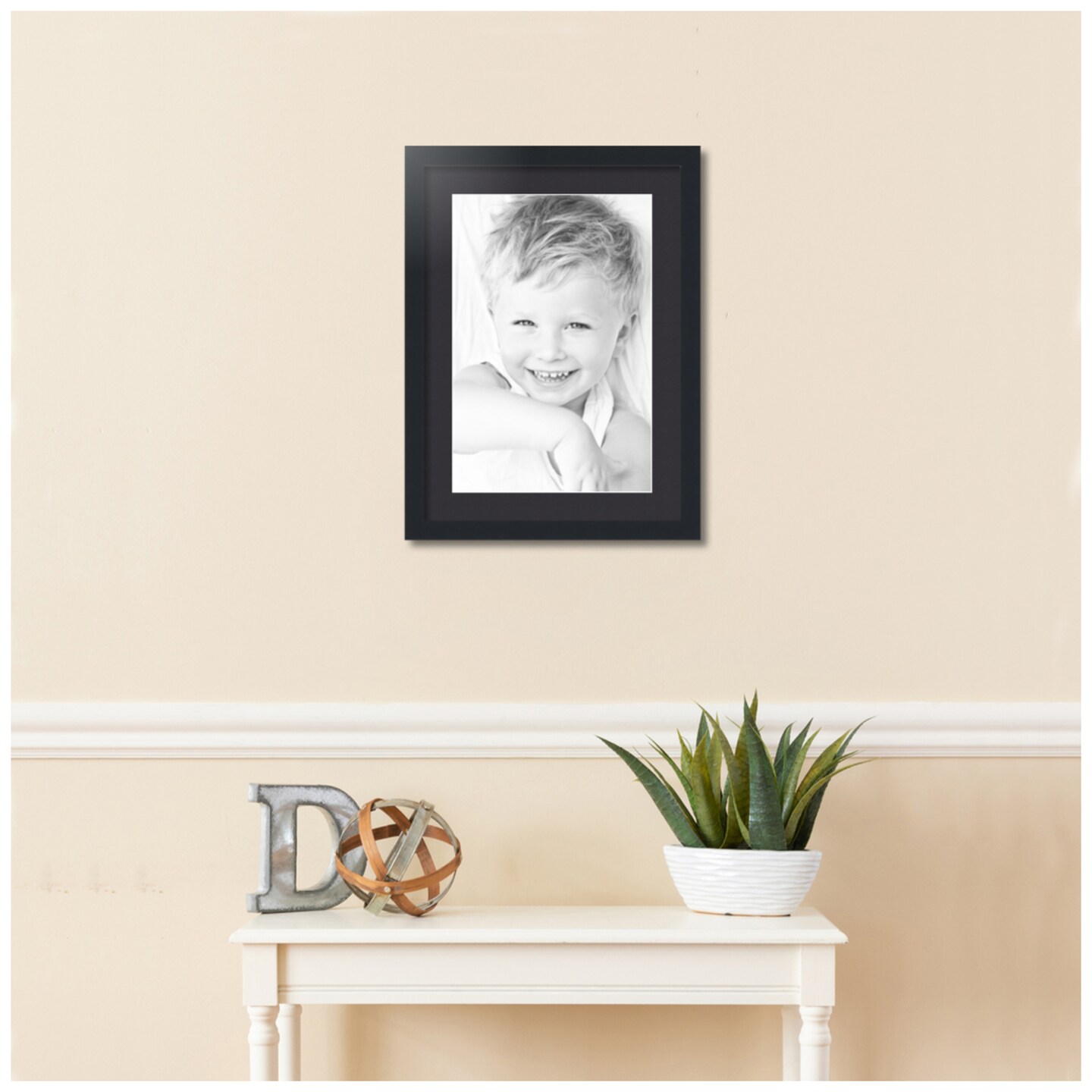 ArtToFrames 16x22&#x22; Matted Picture Frame with 12x18&#x22; Single Mat Photo Opening Framed in 1.25&#x22; Black and 2&#x22; Mat (FWM-3926-16x22)