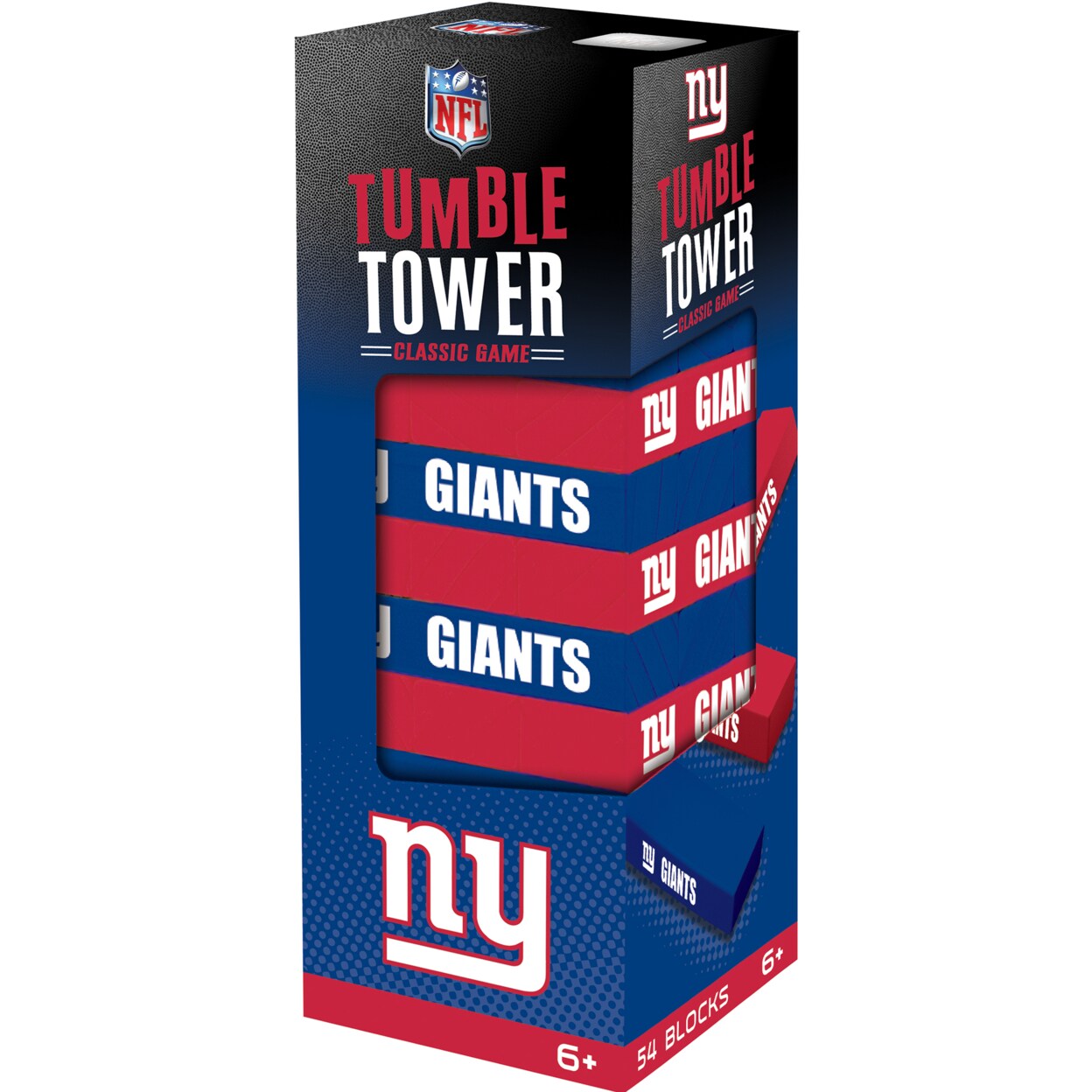 Masterpieces   Real Wood Block Tumble Towers - NFL New York Giants