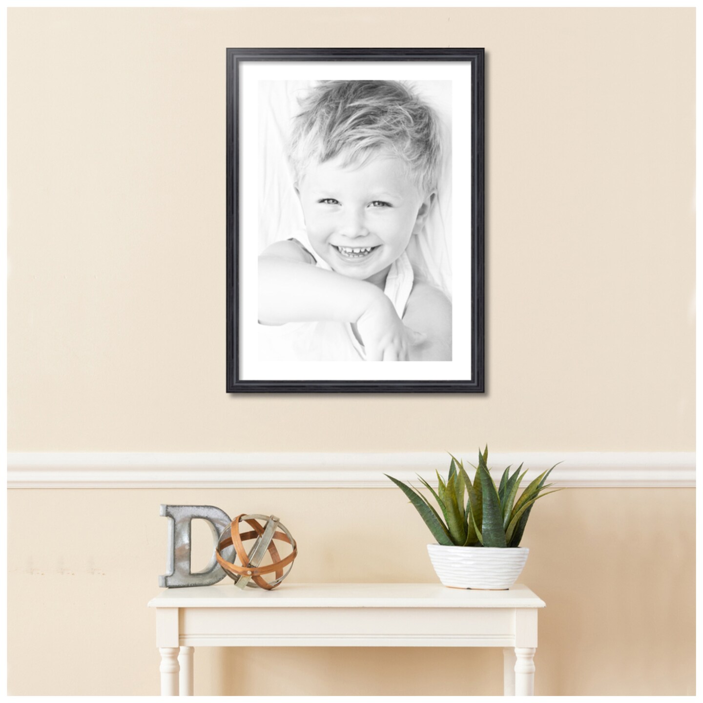 ArtToFrames 22x30&#x22; Matted Picture Frame with 18x26&#x22; Single Mat Photo Opening Framed in 1.25&#x22; Black and 2&#x22; Mat (FWM-4083-22x30)